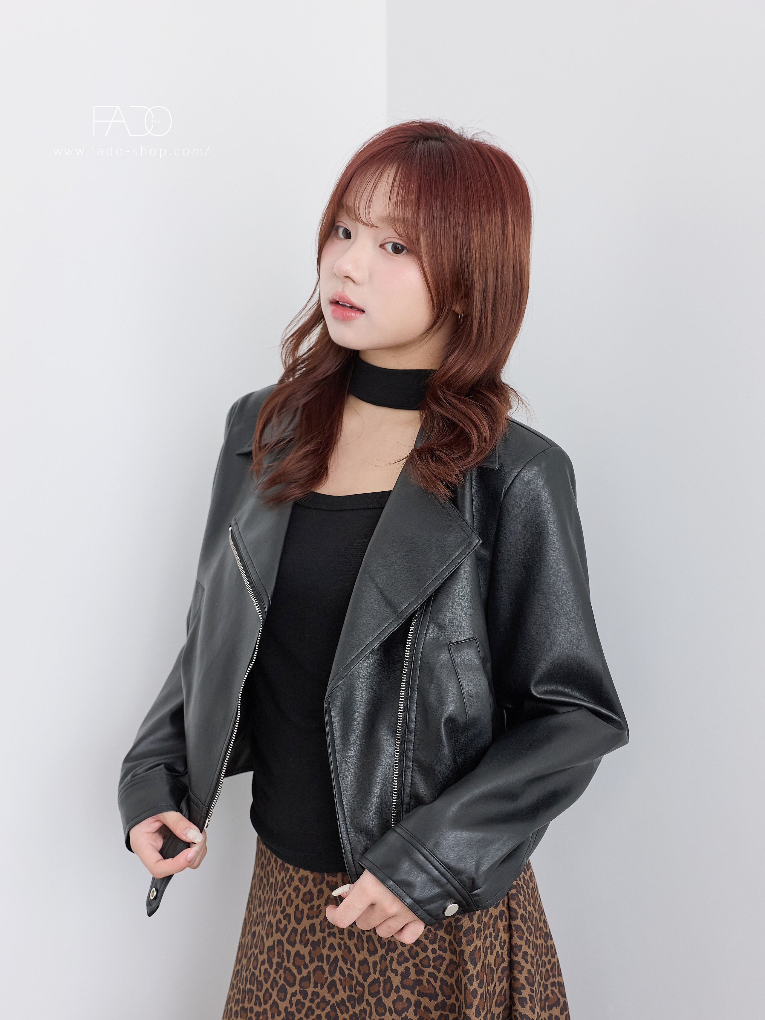 法朵Fado shop｜翻領騎士皮外套 8804002 二色
