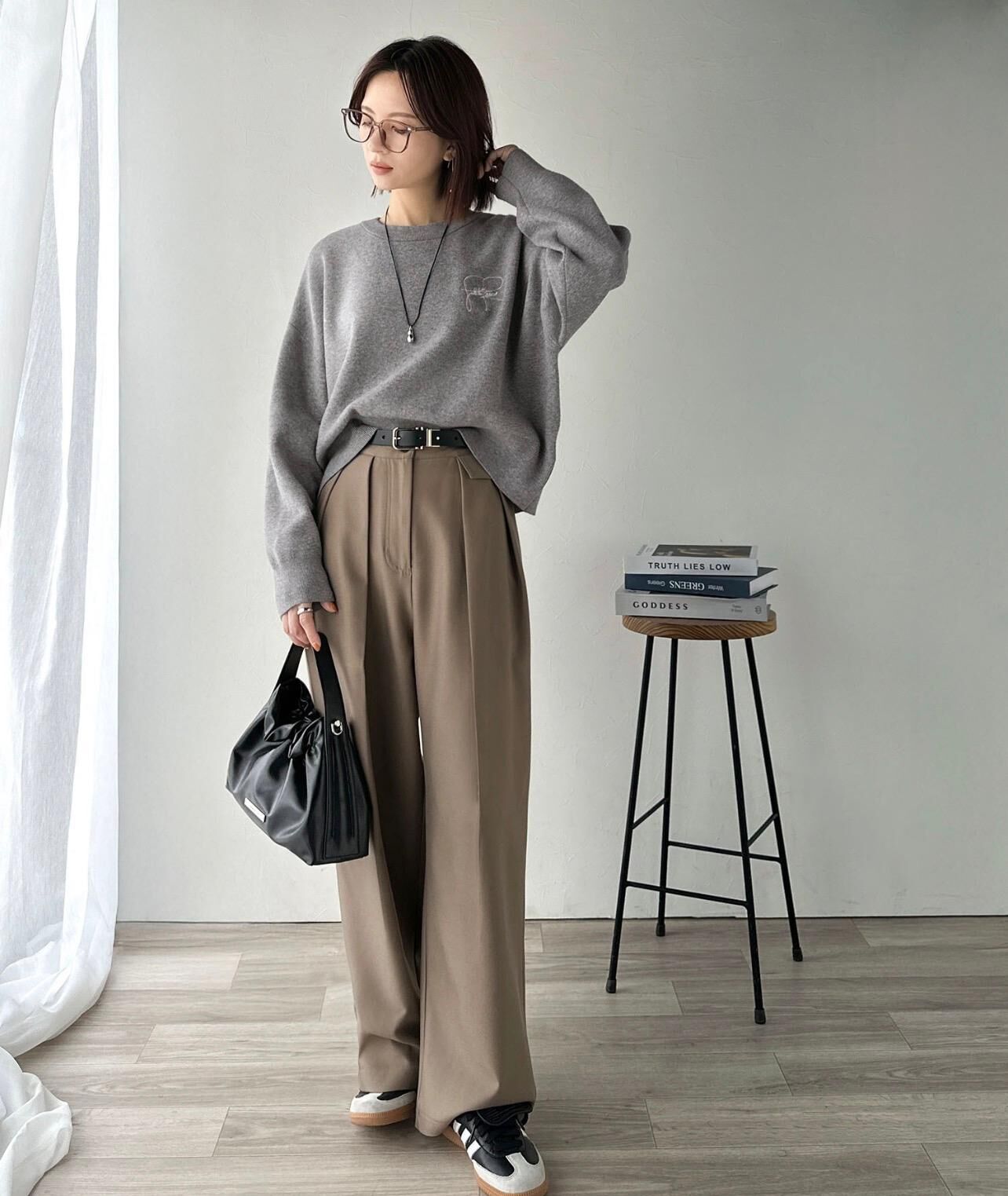 【預購】JN110103 classicalelf logo刺繡針織上衣