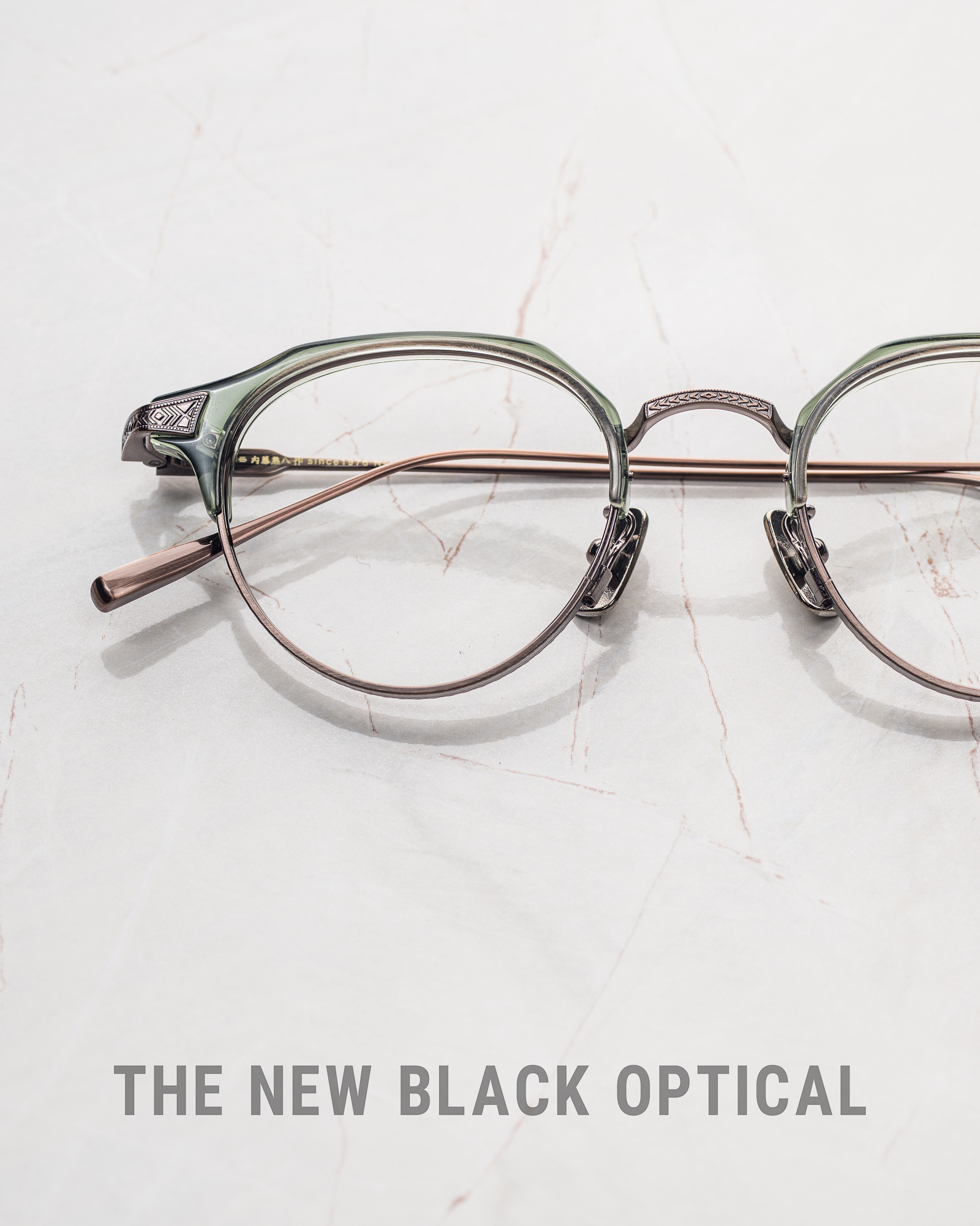 內藤熊八作 Naito Kumahachisaku N-118/ N-119 眉鏡 綠色