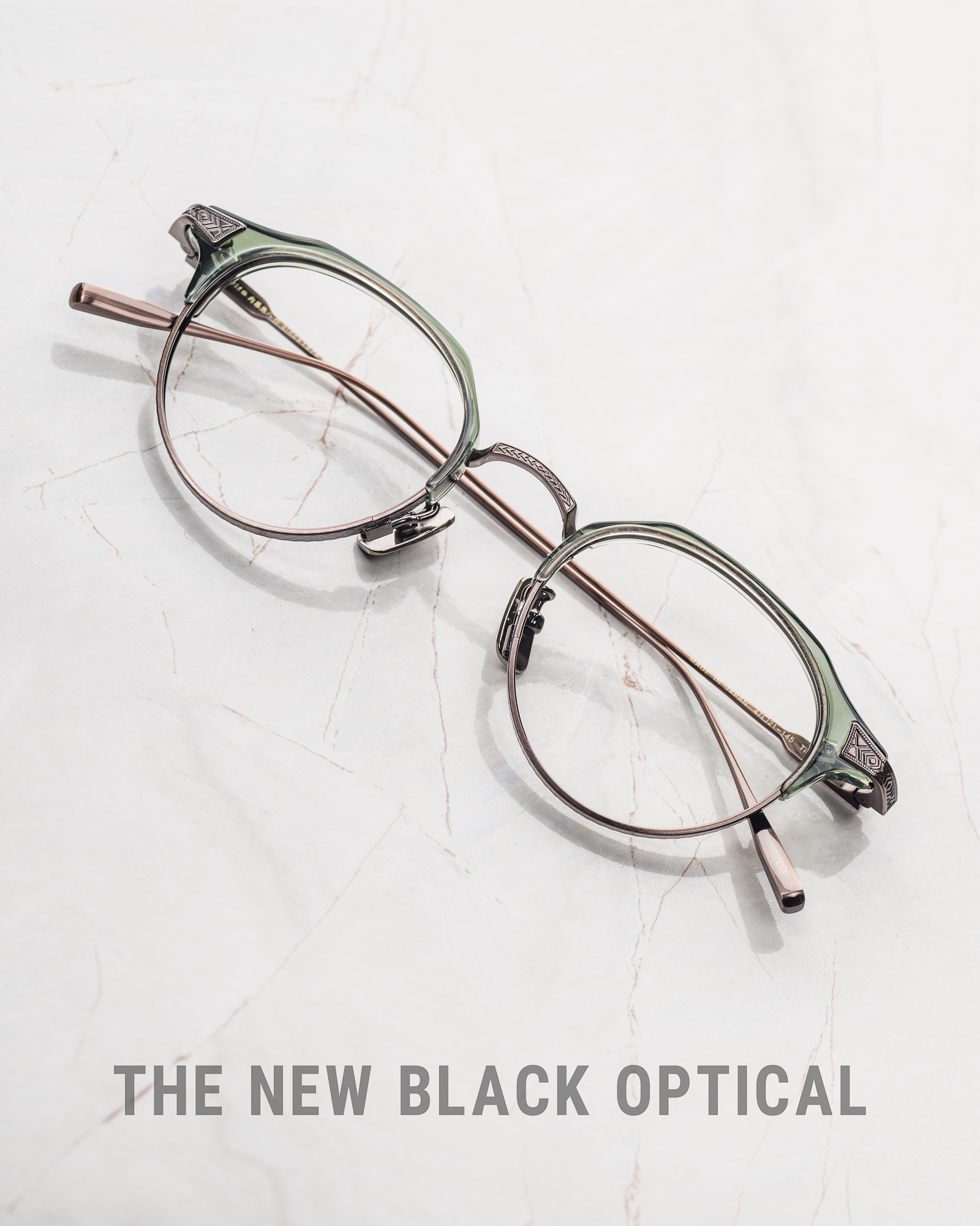 內藤熊八作 Naito Kumahachisaku N-118/ N-119 眉鏡 綠色