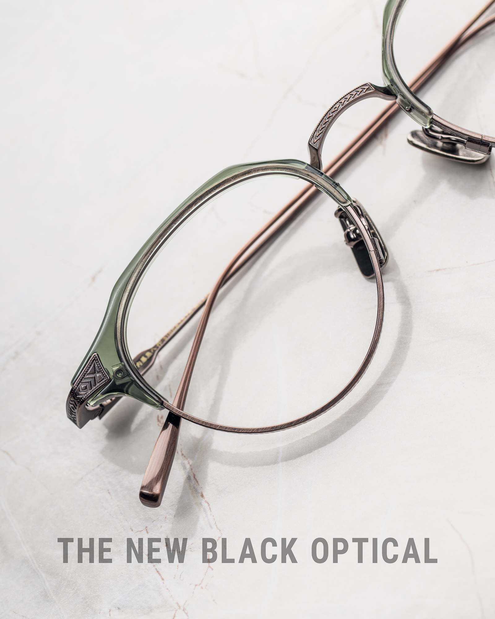 內藤熊八作 Naito Kumahachisaku N-118/ N-119 眉鏡 綠色