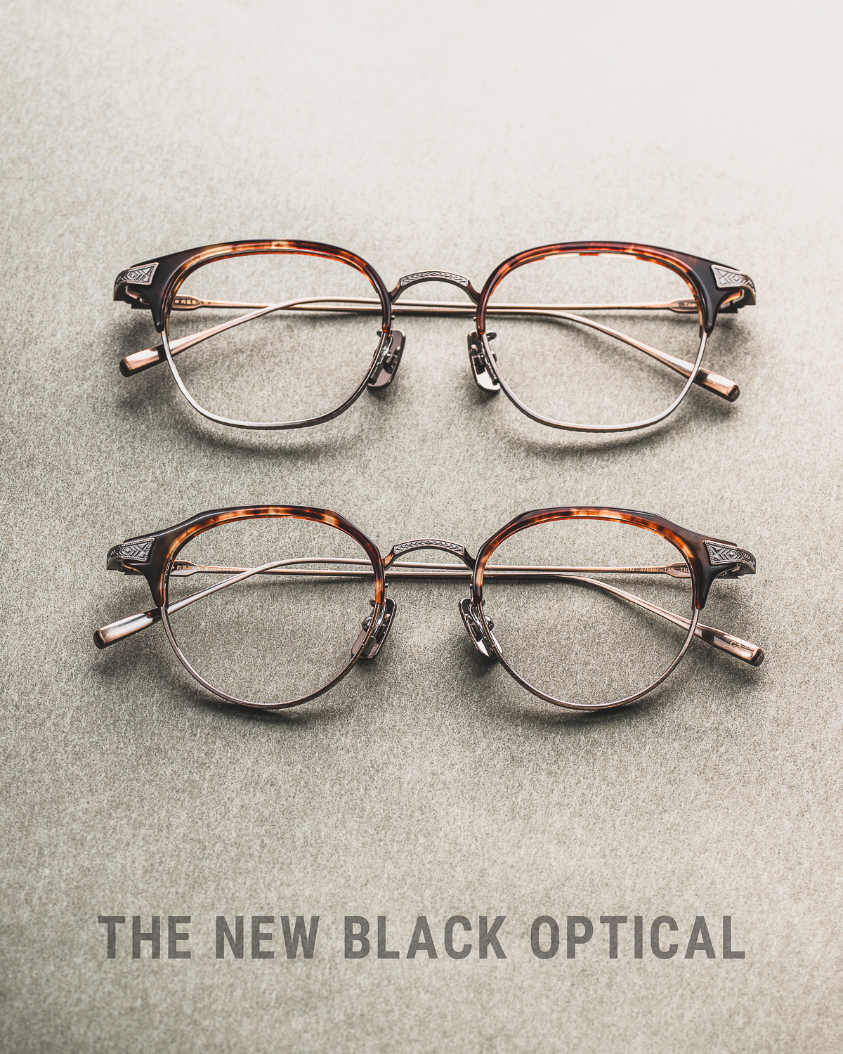 內藤熊八作 Naito Kumahachisaku N-412/ N-413 眉鏡 Demi