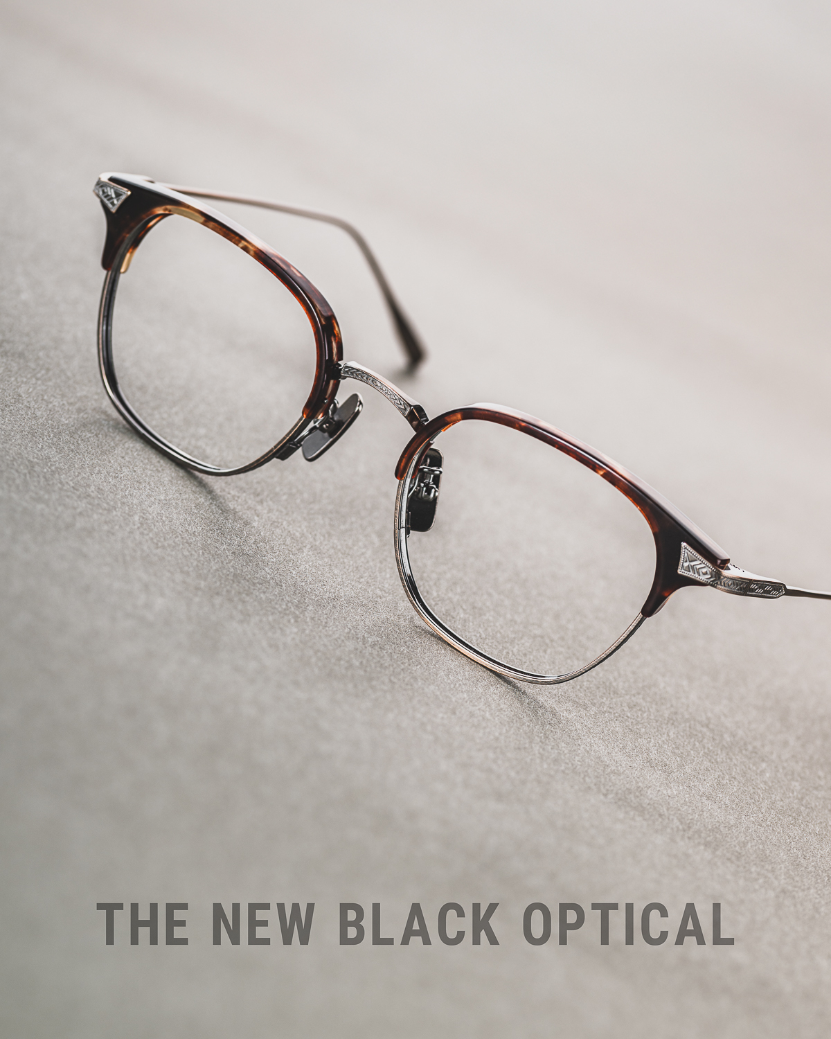 內藤熊八作 Naito Kumahachisaku N-412/ N-413 眉鏡 Demi