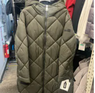 [S] DKNY LODEN SILKY LONG QUILTED PARKA, DLSMPV41-LDN [FINAL SALE] (SD1579)