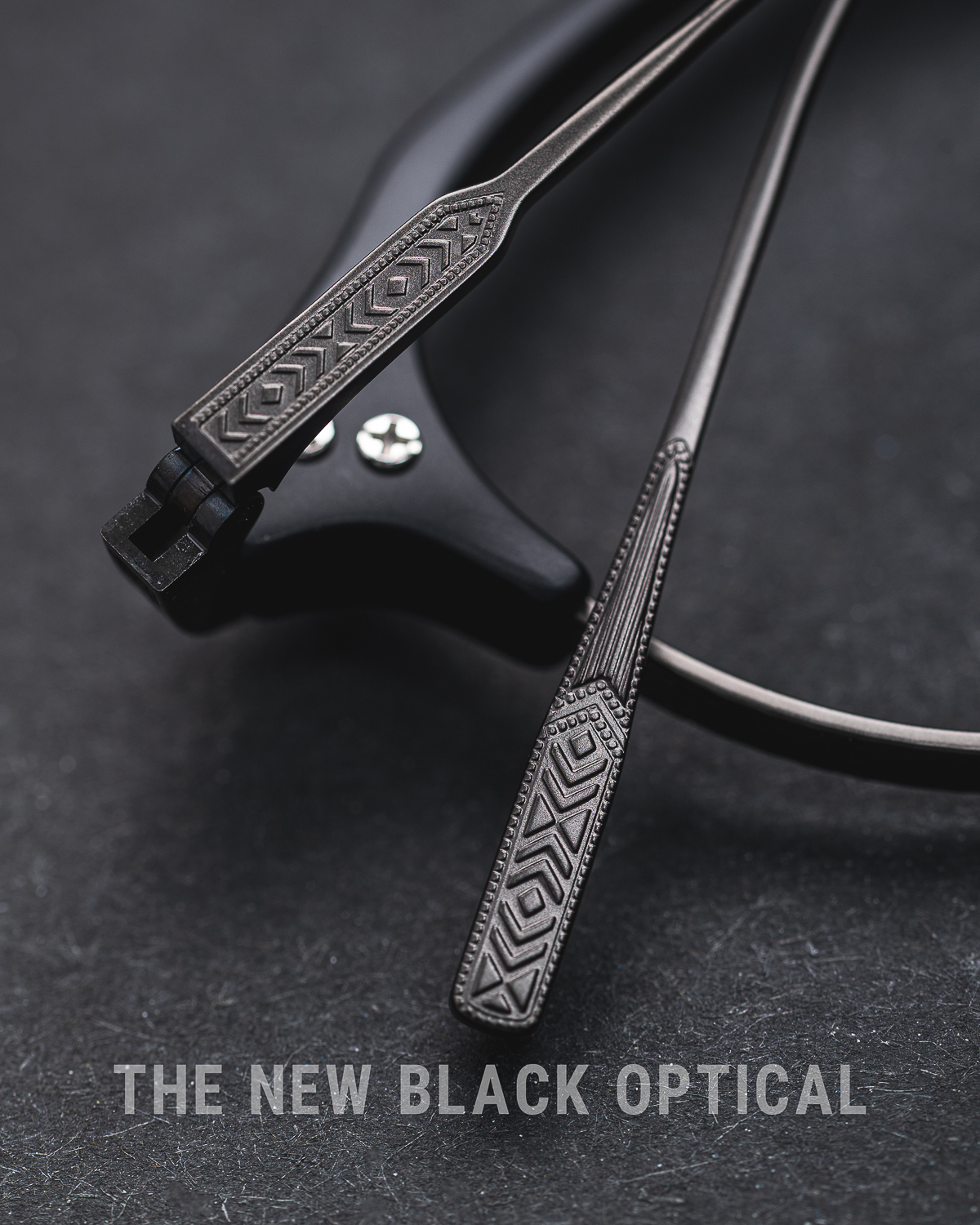 內藤熊八作 2025新品眉鏡 N-412 & N-413 磨砂黑