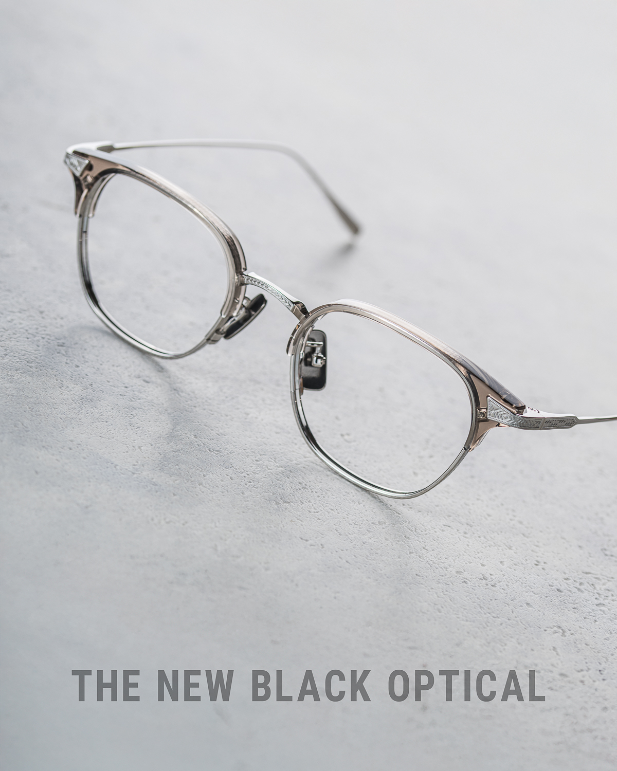 內藤熊八作 2025新品眉鏡 N-412 & N-413 透啡色