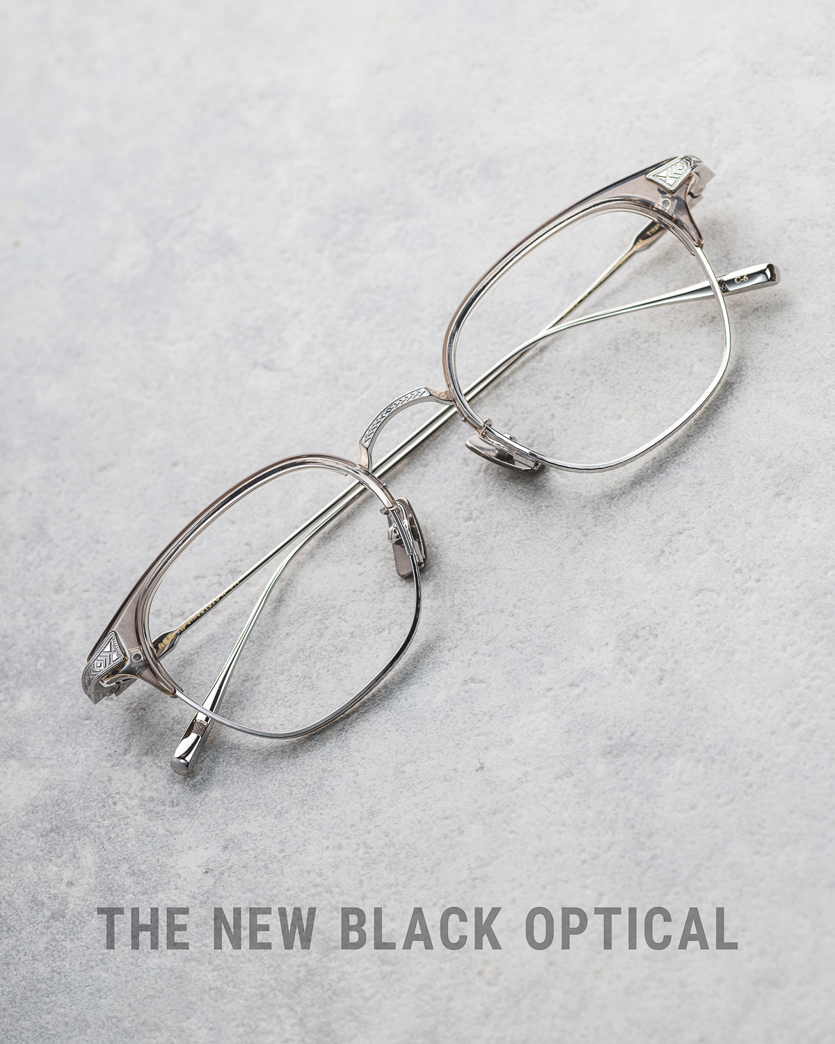 內藤熊八作 2025新品眉鏡 N-412 & N-413 透啡色