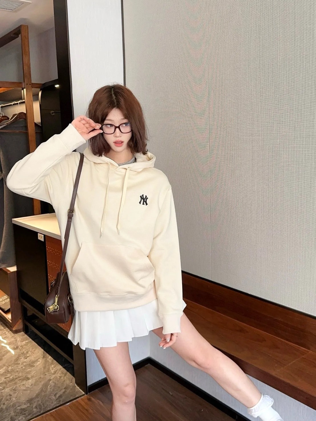 MLB BASIC 刺繡 連帽 衛衣