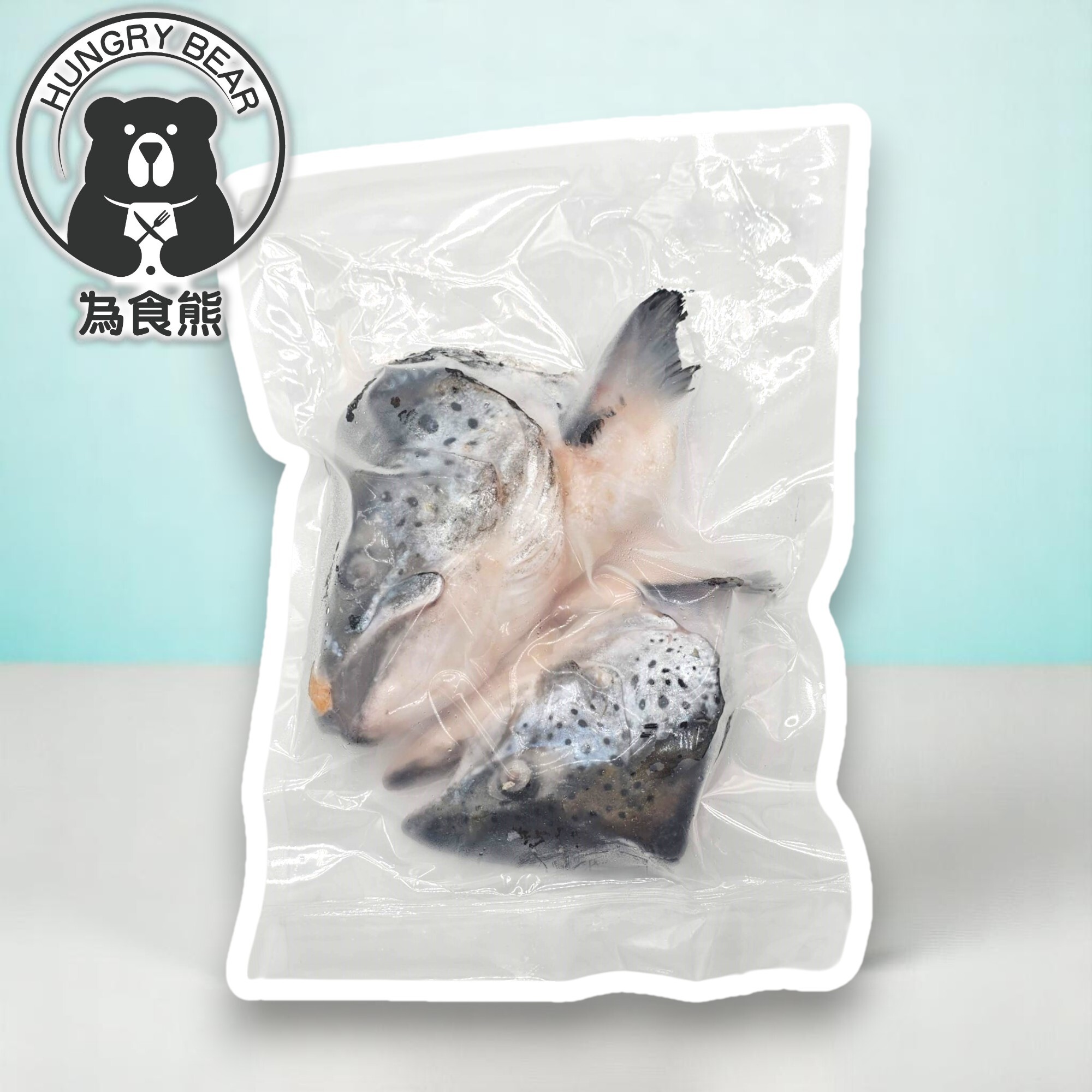 挪威三文魚頭 開邊 約440-540g  約490G  (急凍-18°C)