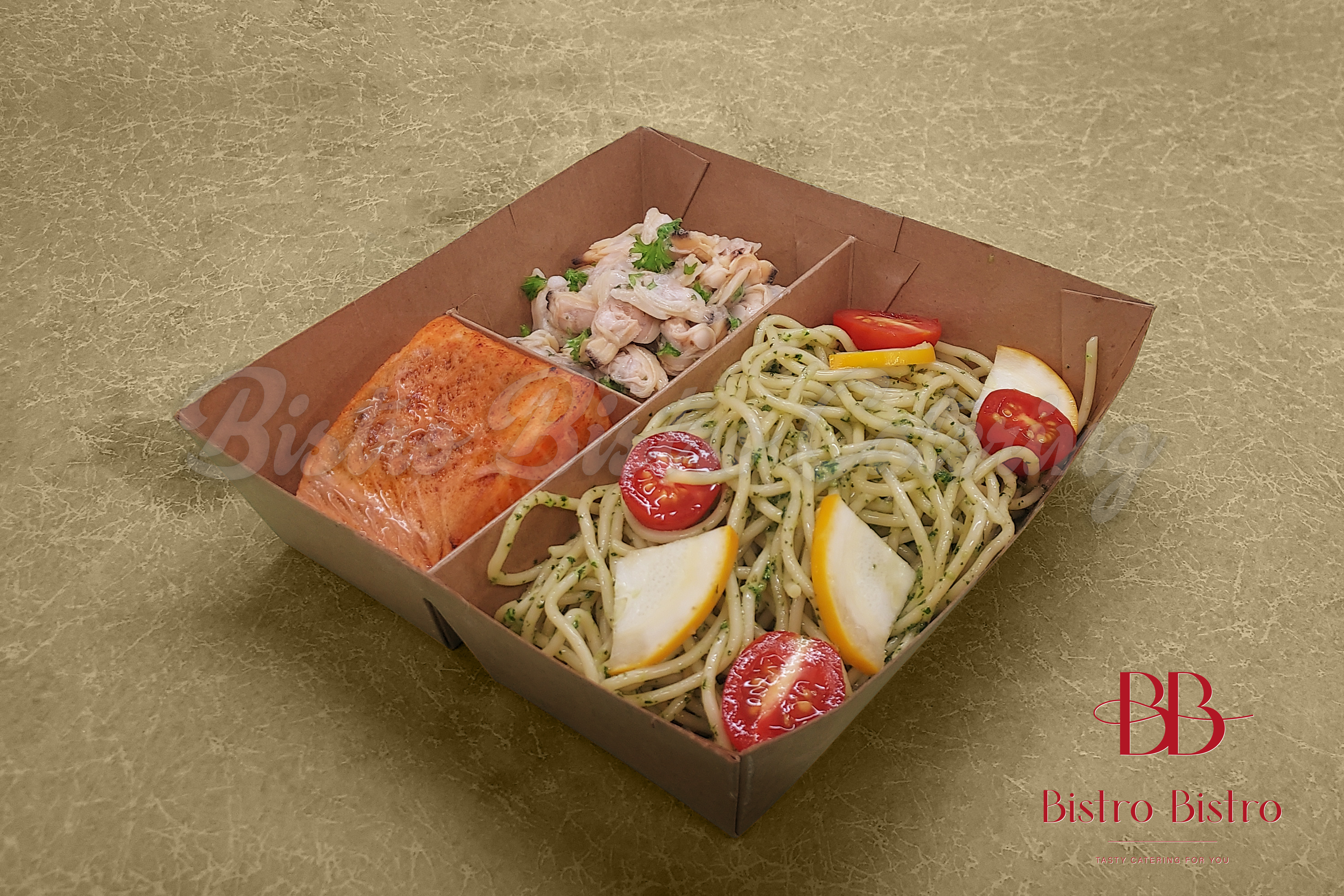 烤焗三文魚柳海鮮便當 最低需訂購5份