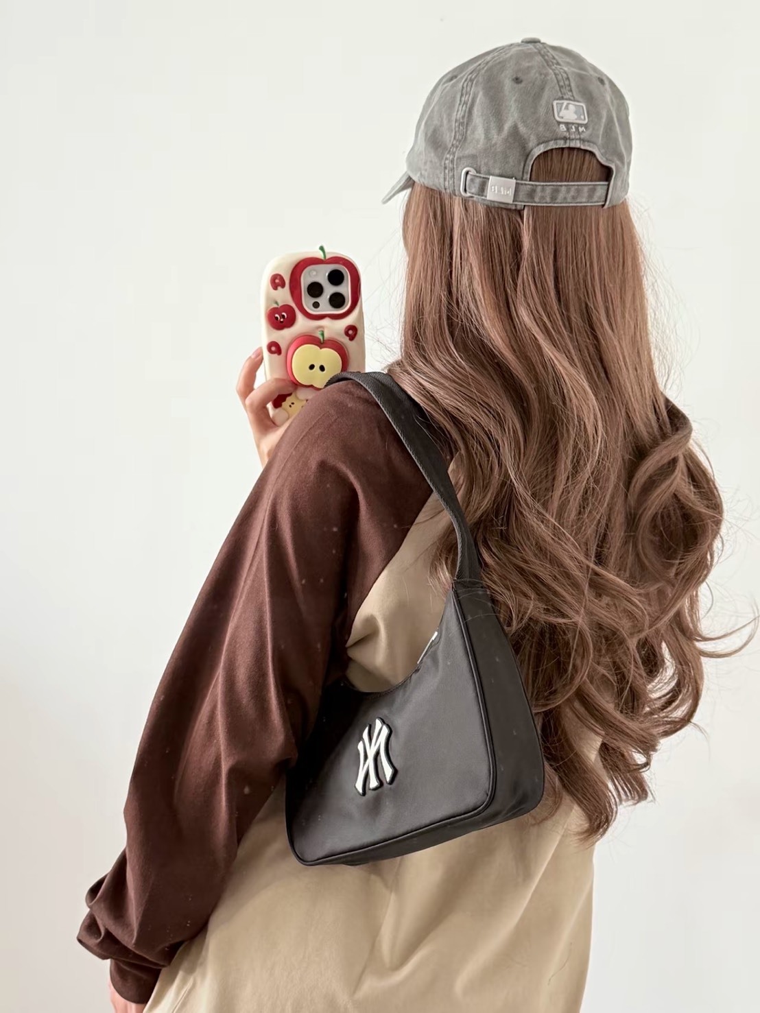 MLB 尼龍 單肩包 太空黑