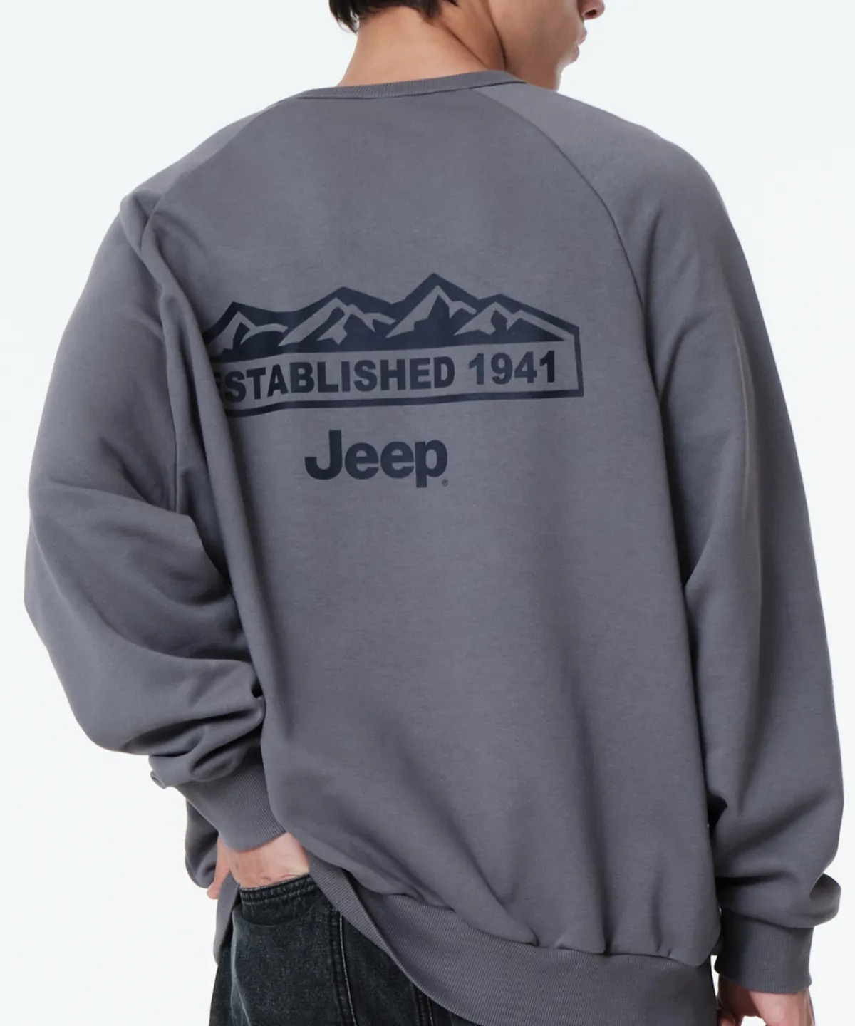 韓國 JEEP Back Print Logo Sweatshirt