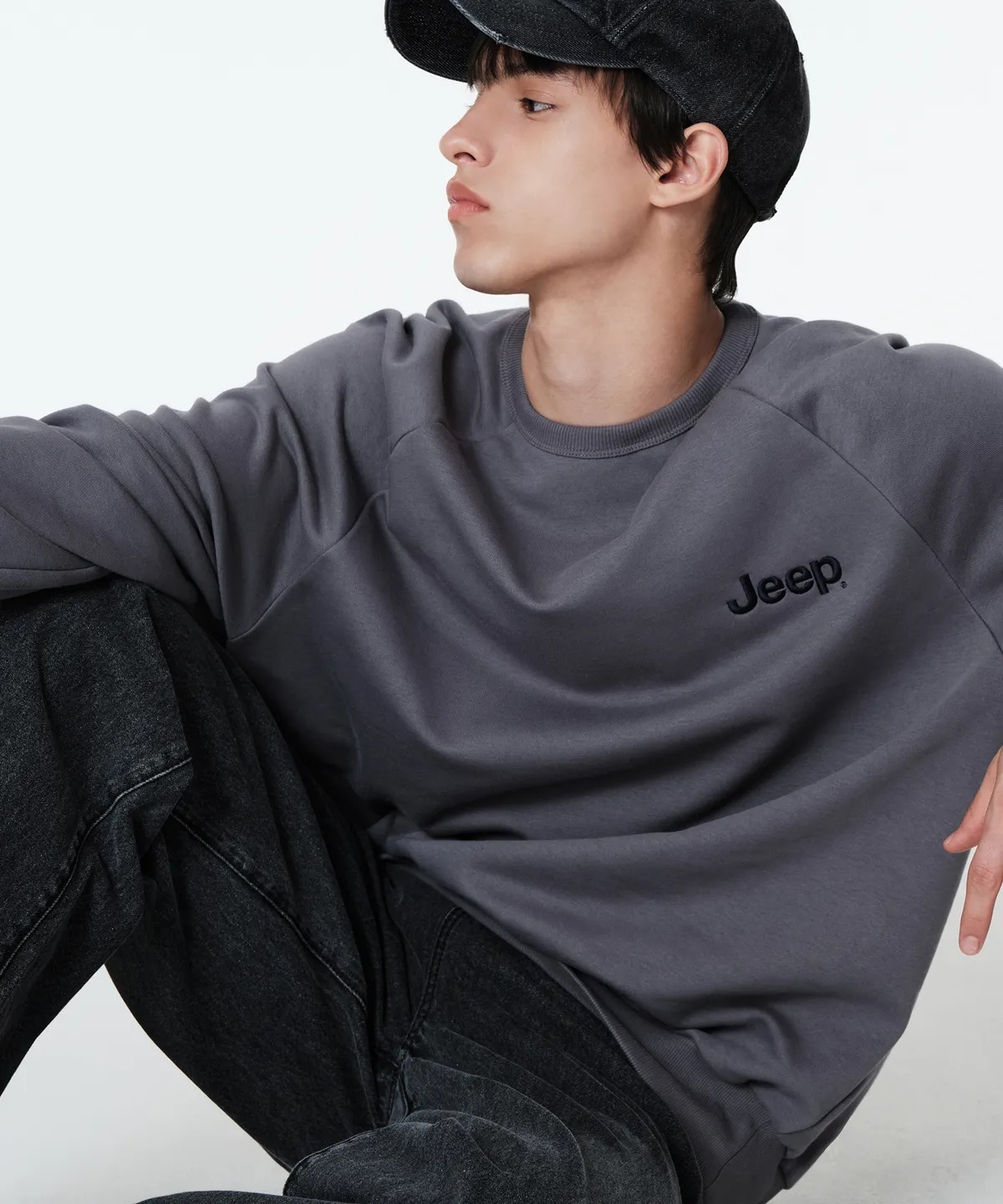 韓國 JEEP Back Print Logo Sweatshirt