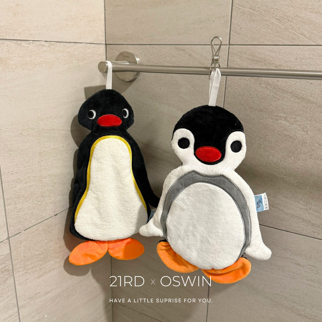 PINGU 企鵝家族 擦手毛巾