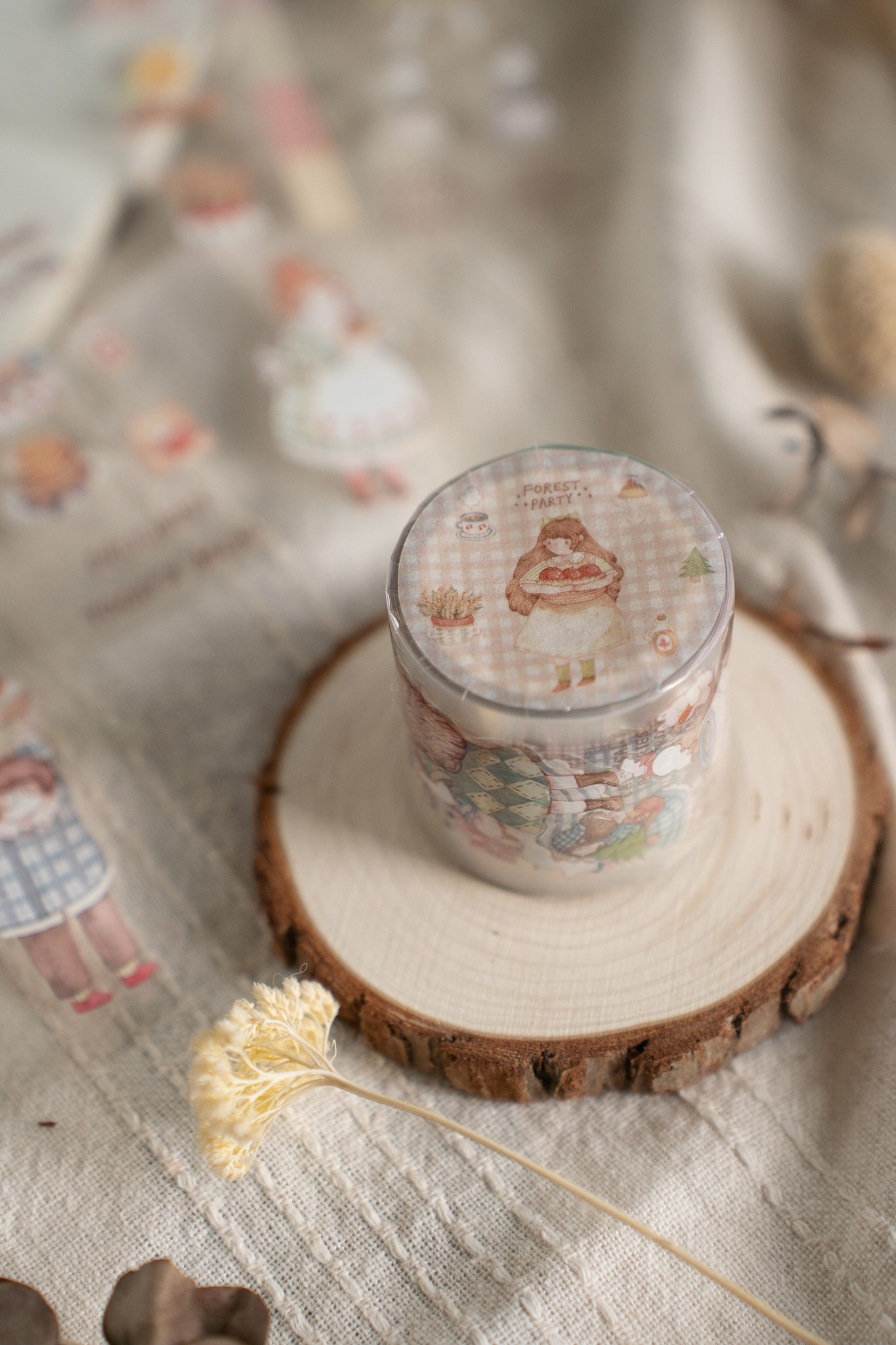 sho 小确幸．Forest Party 4cm割型亮面PET膠帶 <整捲/分裝>