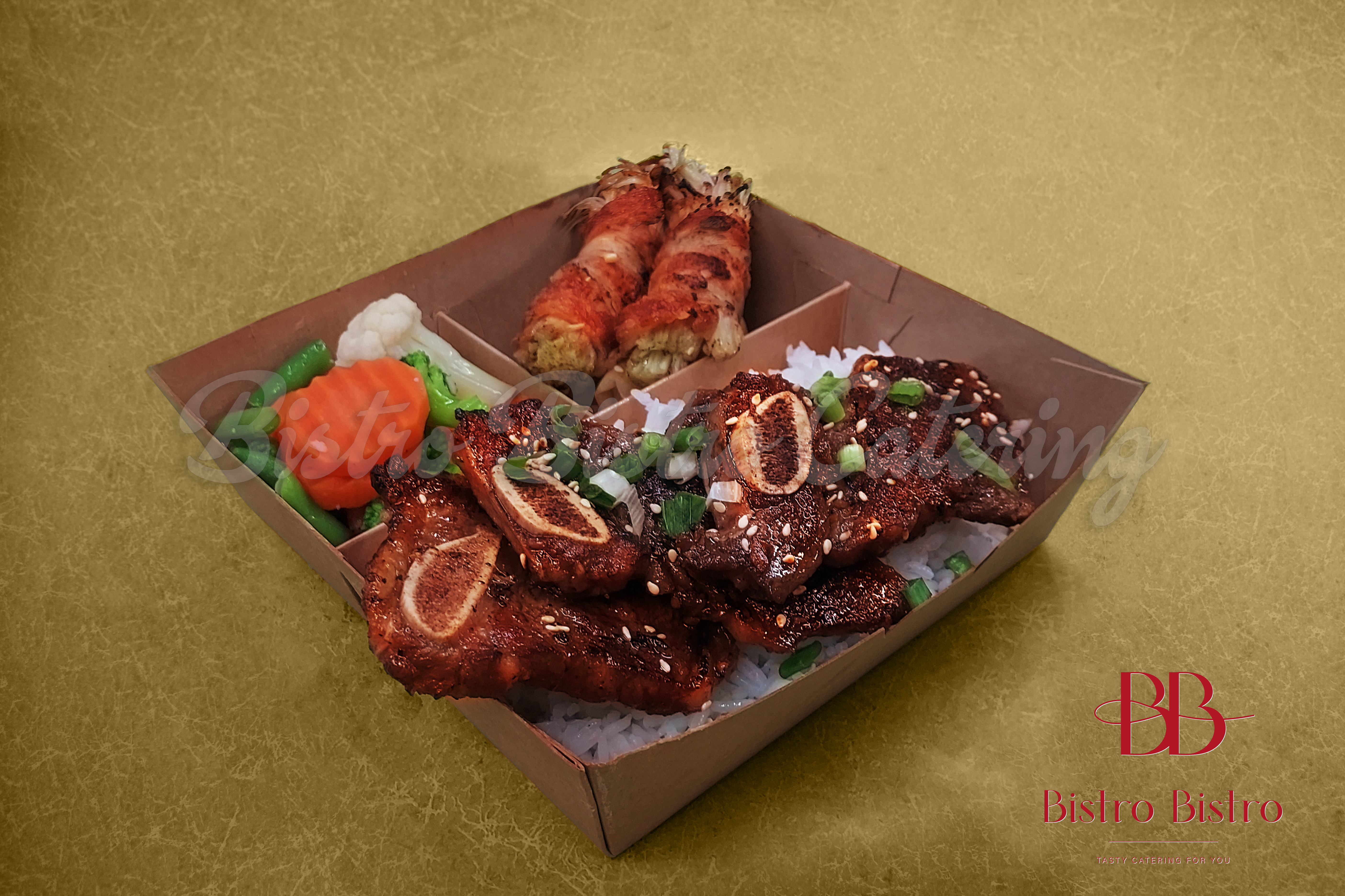 日式照燒牛仔骨便當 最低需訂購5份