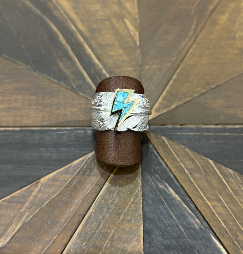 金閃電松石inlay FF ring