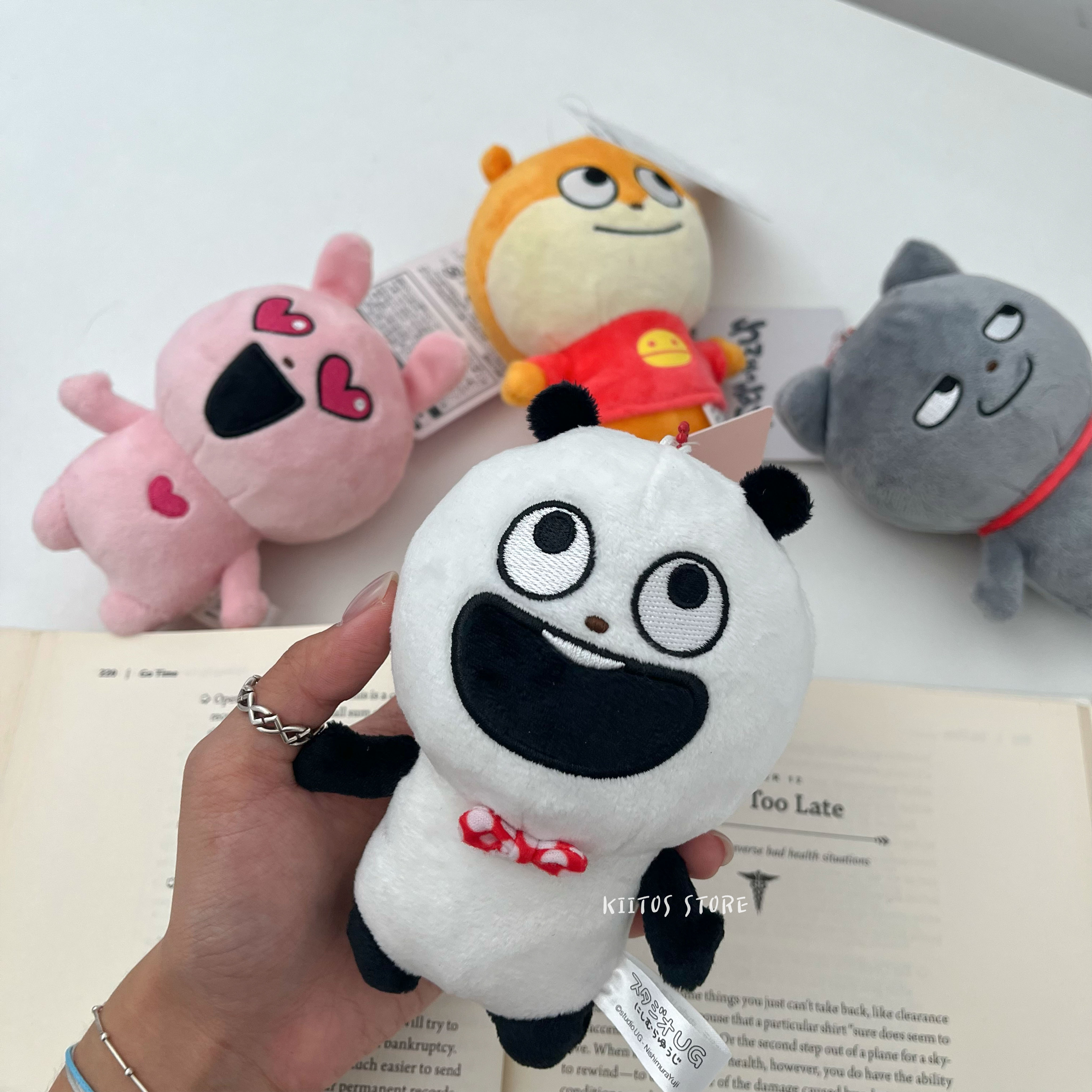 【現貨】日本代購 西村裕二 小松鼠 開心熊貓 戀愛兔 基本款 坐姿 吊飾 娃娃