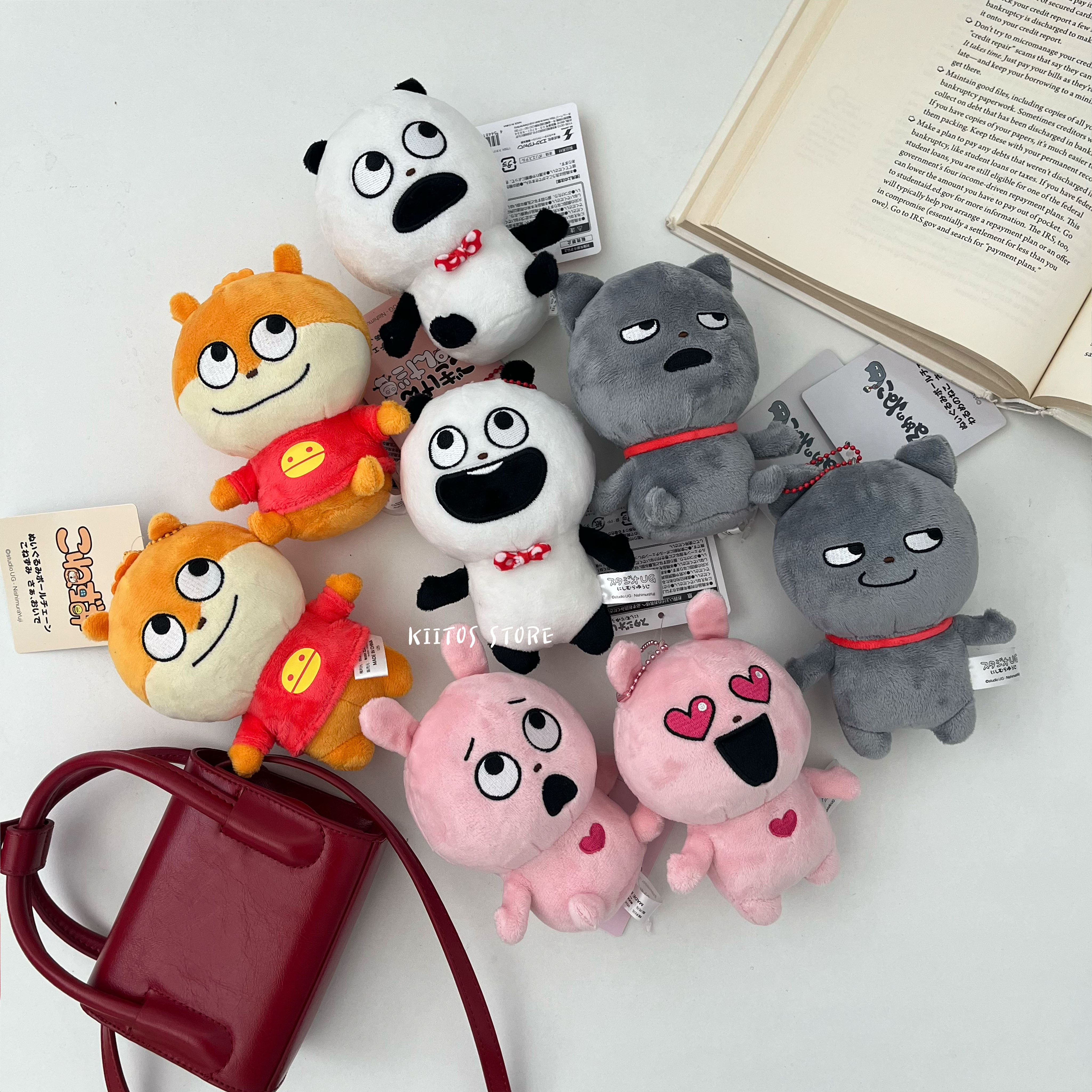 【現貨】日本代購 西村裕二 小松鼠 開心熊貓 戀愛兔 基本款 坐姿 吊飾 娃娃