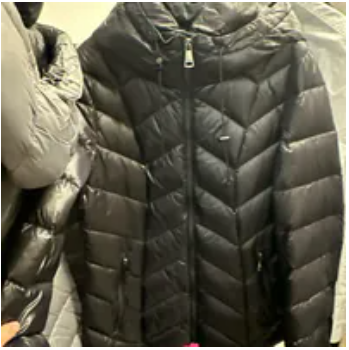[S] DKNY BLACK WOMEN DOWN FILLED SHORT PUFFER, DL4MDV59-BLK [FINAL SALE] (SD1583)