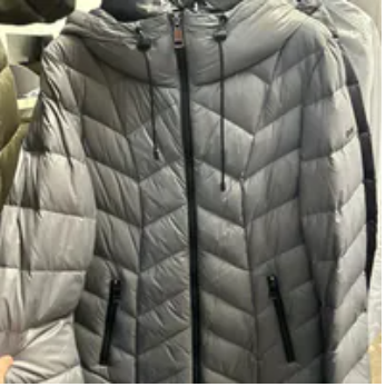 [S] DKNY GREY WOMEN DOWN FILLED SHORT PUFFER, DL4MDV59-GRE [FINAL SALE] (SD1584)