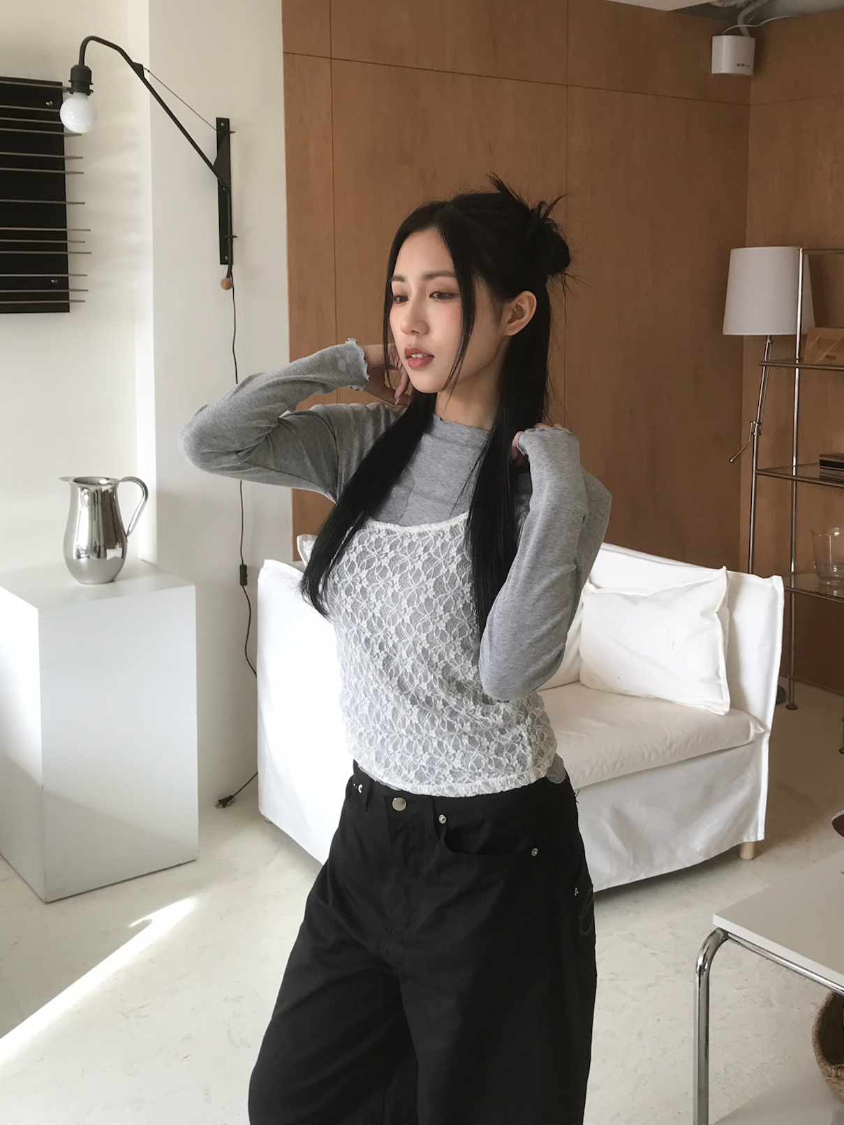 Lace Halter Top #背心