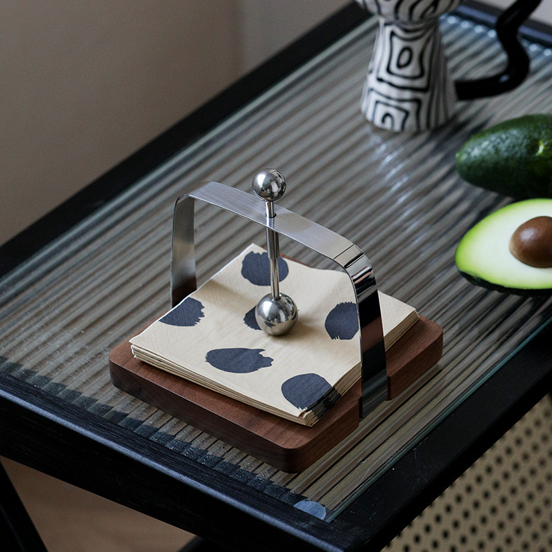 《6357》胡桃木餐廳咖啡廳鴨是餐巾紙座