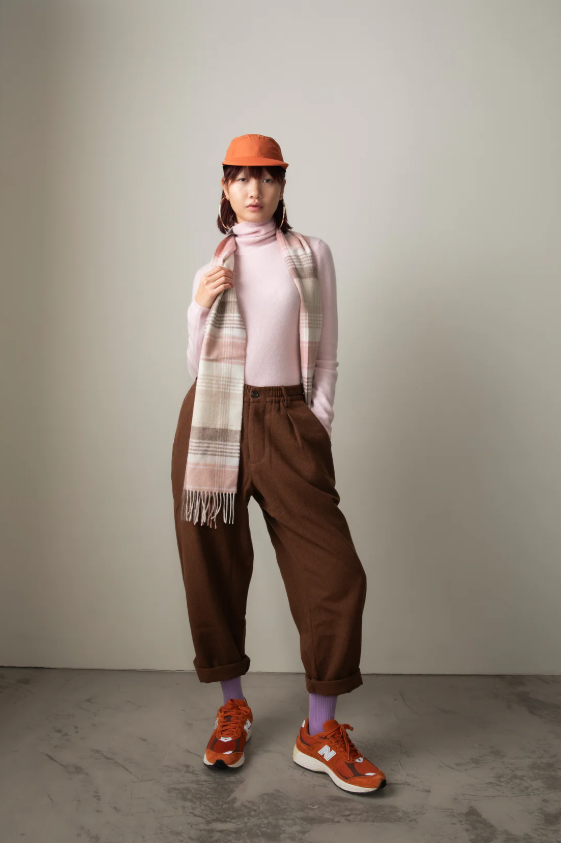 【直播】Kiltane LL110307 Repeat Edge 100% Cashmere 圍巾