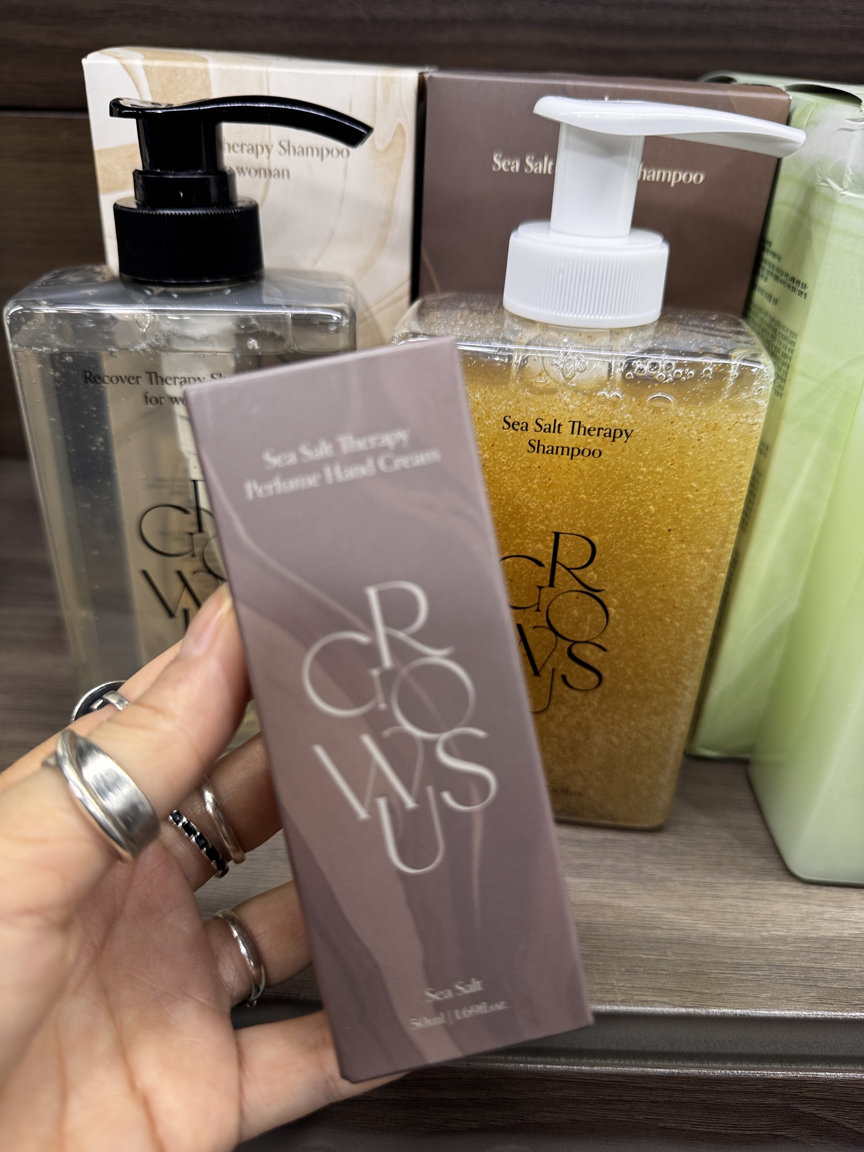 【GROWUS】香水護手霜(  Therapy Perfume Hand Cream)【美白🤩淡紋🤩護手霜(玫瑰/麝香/海鹽】