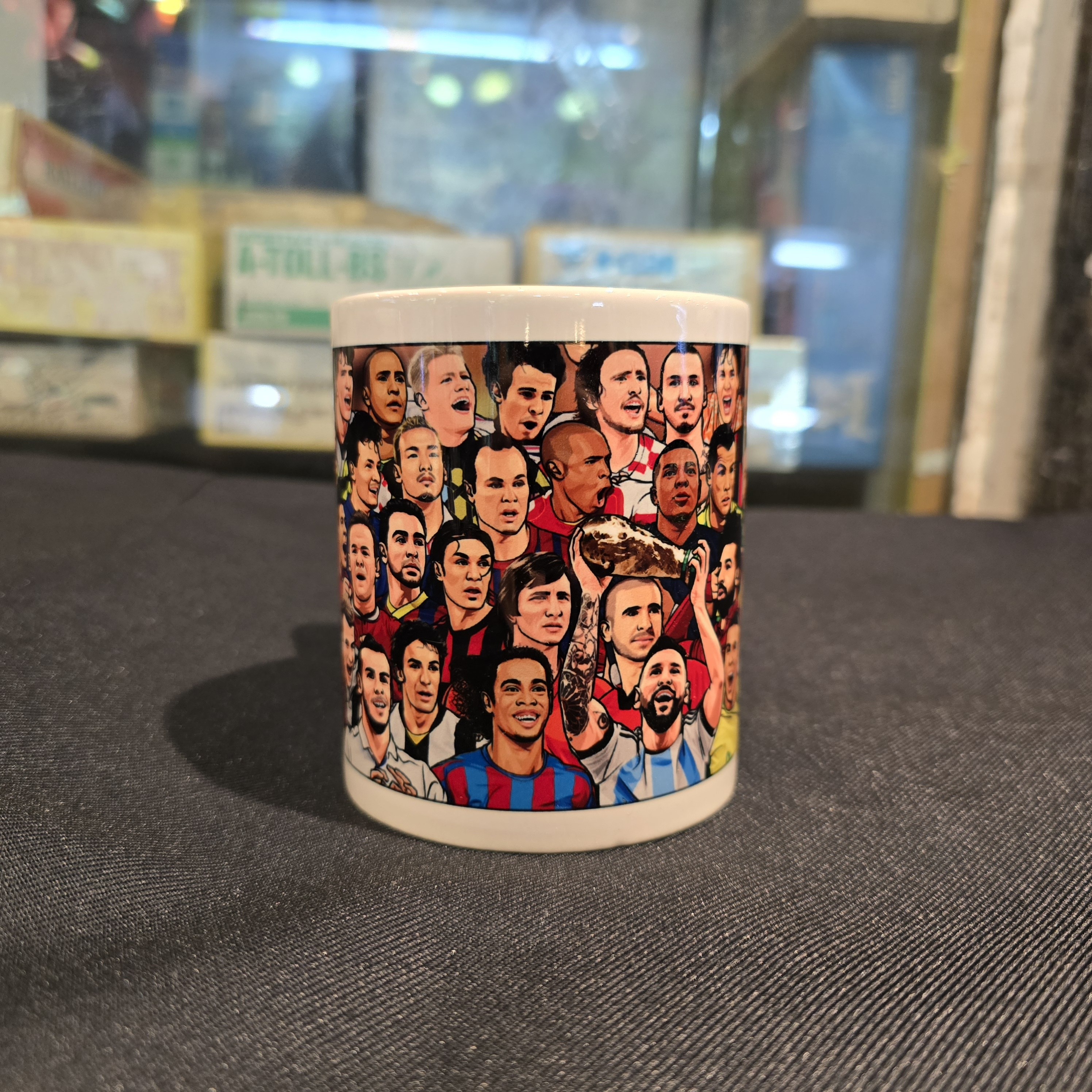 世界足球明星名宿漫畫水杯