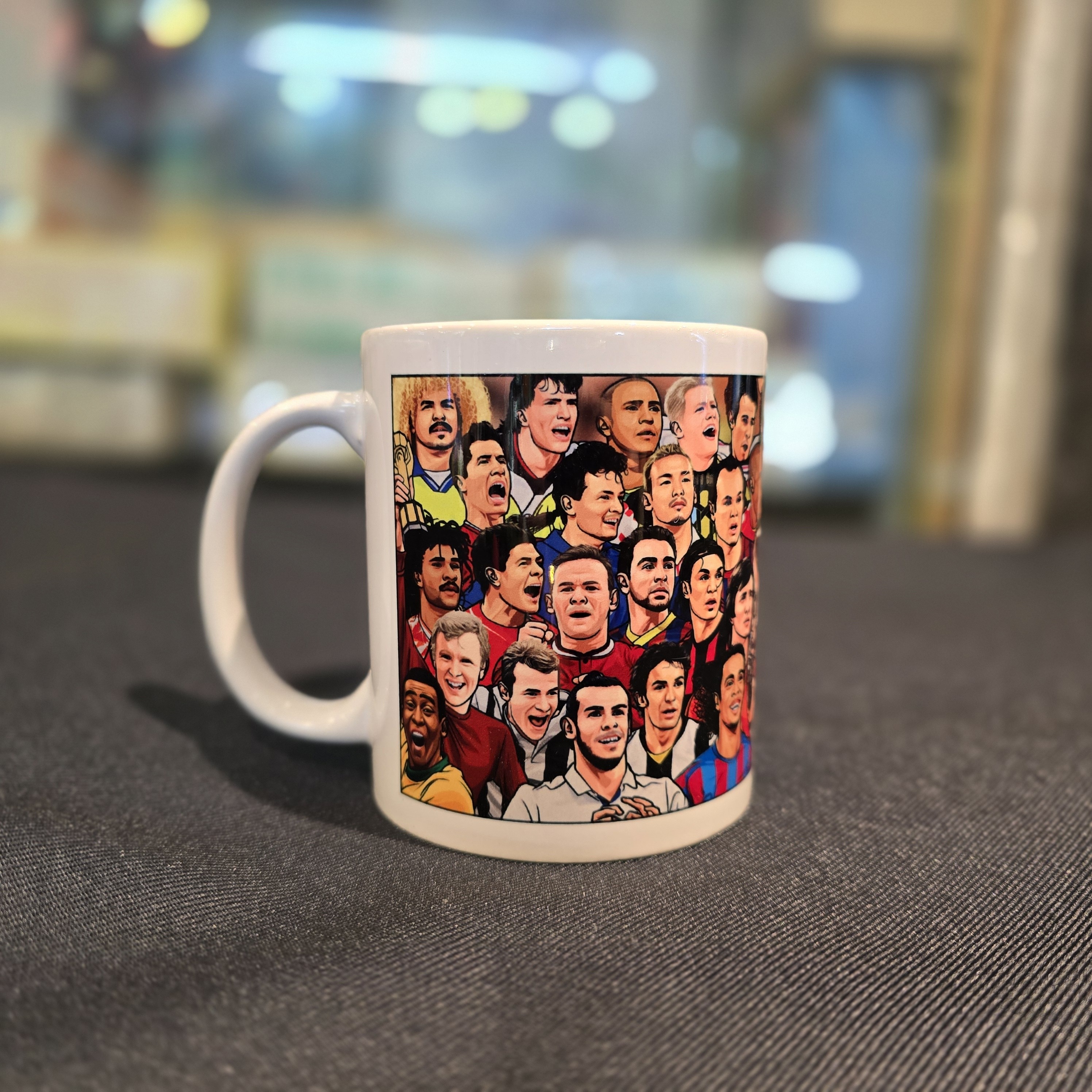 世界足球明星名宿漫畫水杯