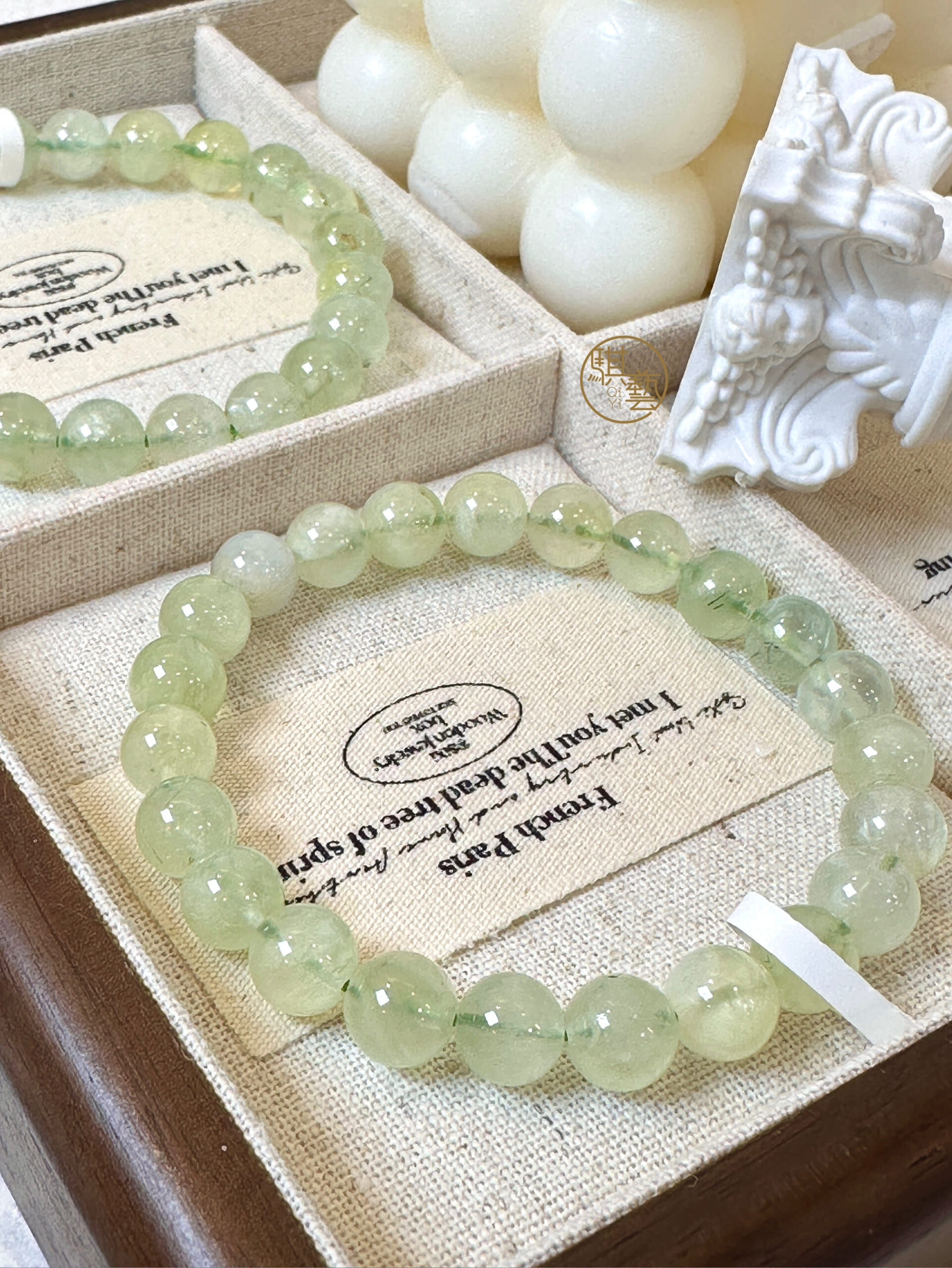 葡萄石手串｜平衡安定・智慧清明之石