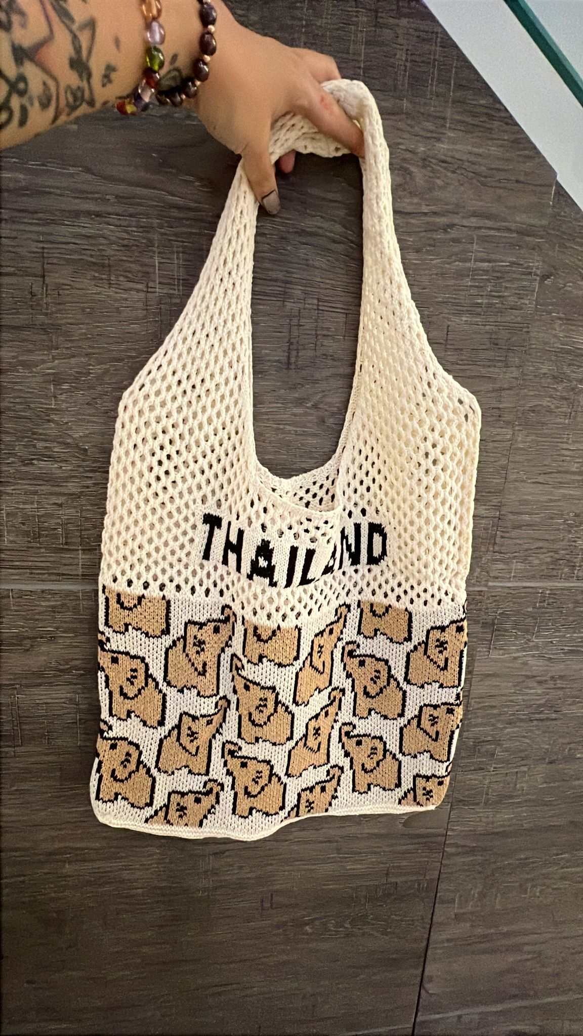 泰國連線 泰國大象針織袋（T11 HO491）