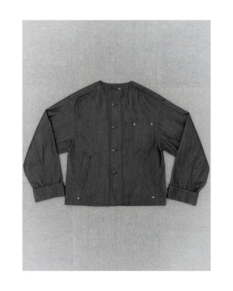 1dyLL｜1ds Flatneck Denim Jacket (Black)