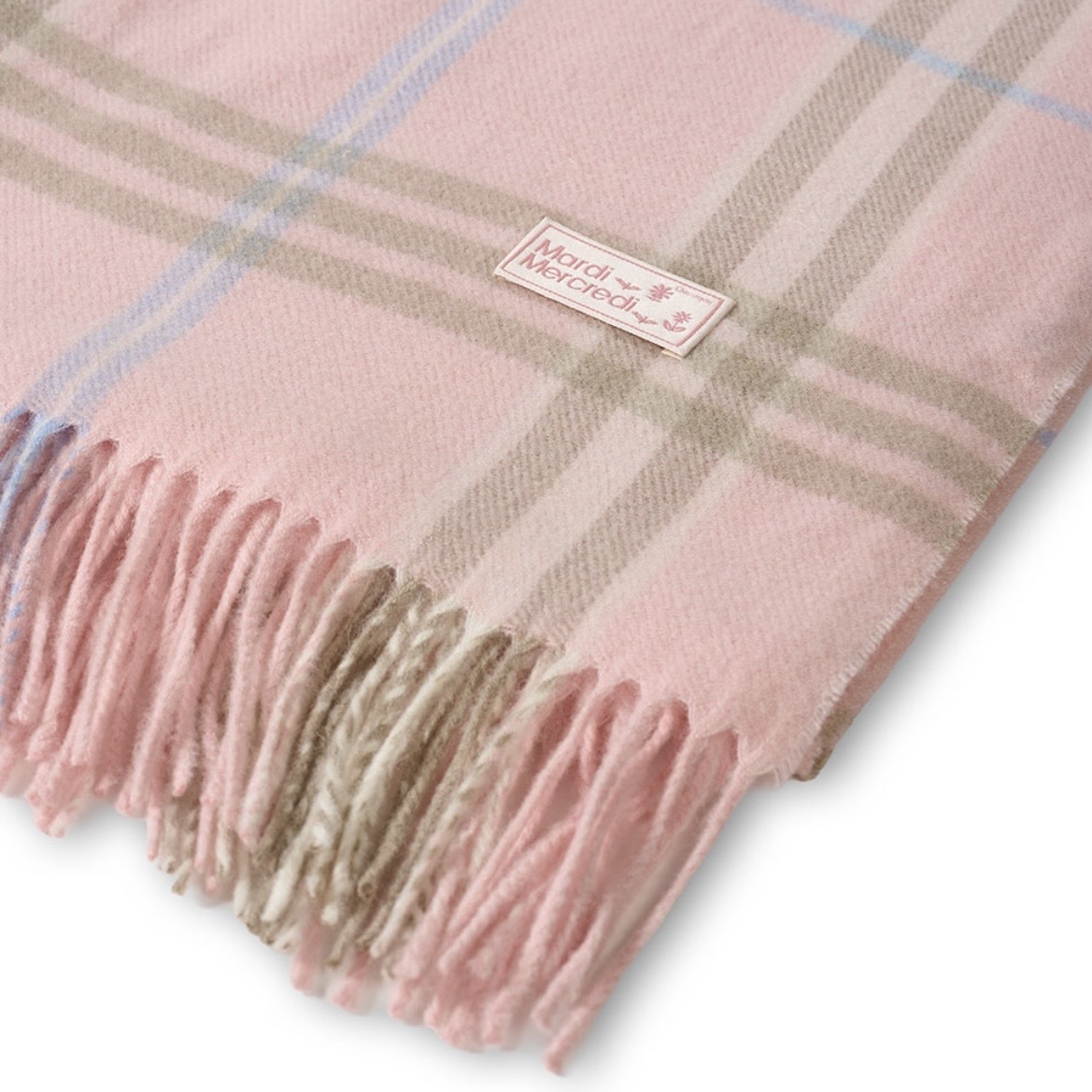 預訂 | Mardi Mercredi Wool Muffler Check 羊毛 頸巾