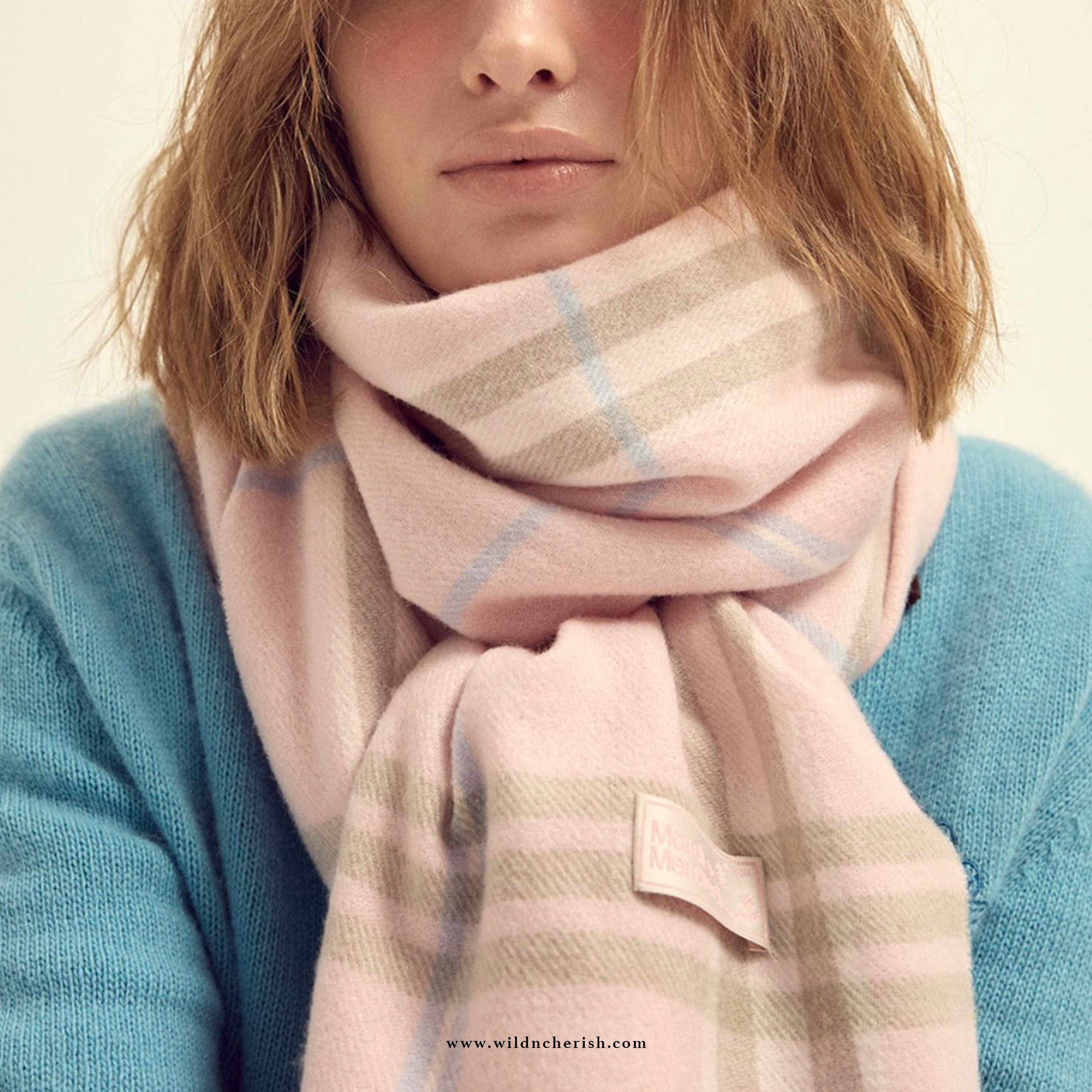 預訂 | Mardi Mercredi Wool Muffler Check 羊毛 頸巾