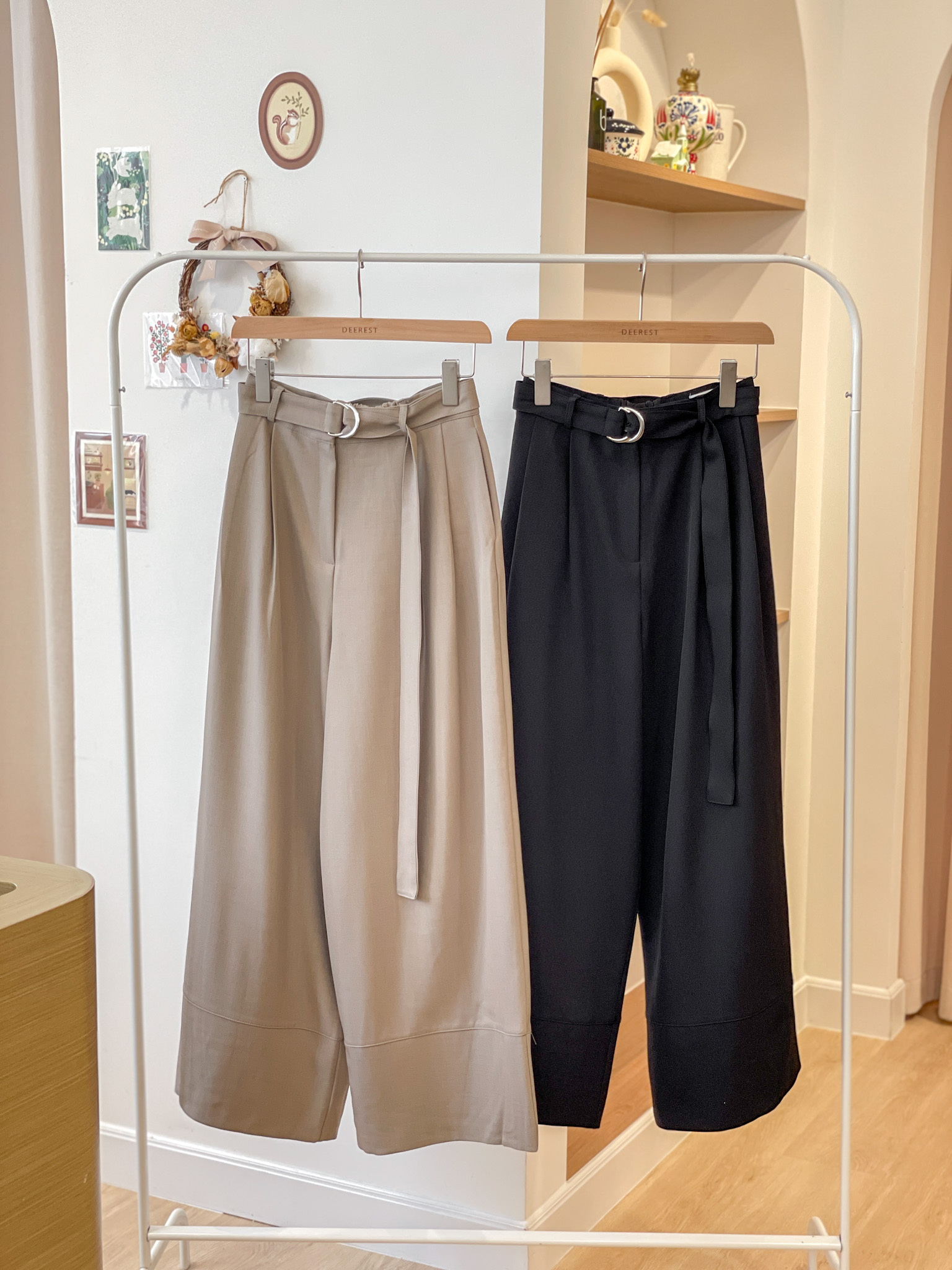 JEAN185 Russett Belted Wide Pants