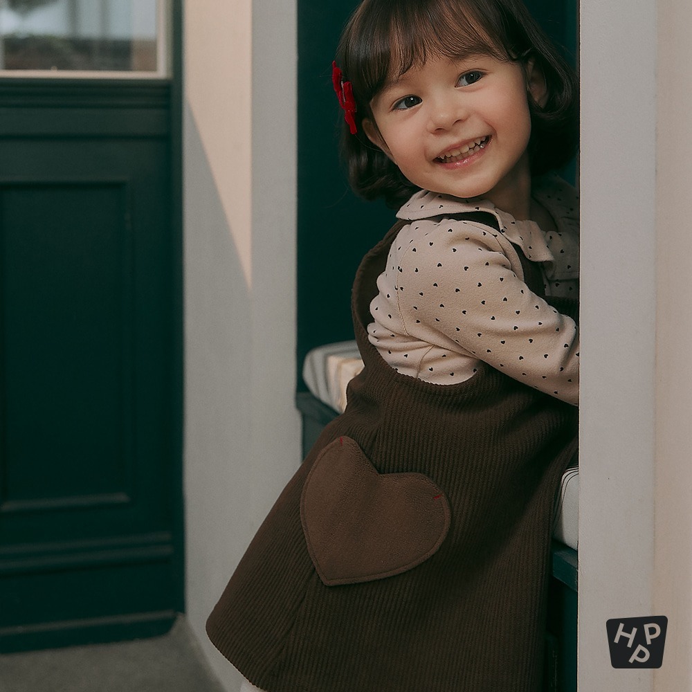 Happy Prince▾冬 Nev brushed corduroy baby dress