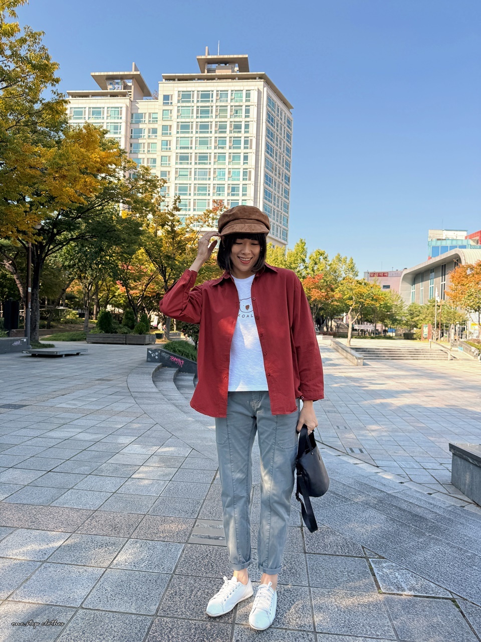 正韓霧感勃根地酒紅襯衫