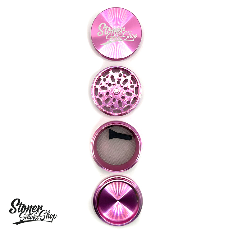 🇹🇼Stoner Smoke Shop - 60mm Pink Smooth Criminal Aluminum Grinder 鋁合金研磨器