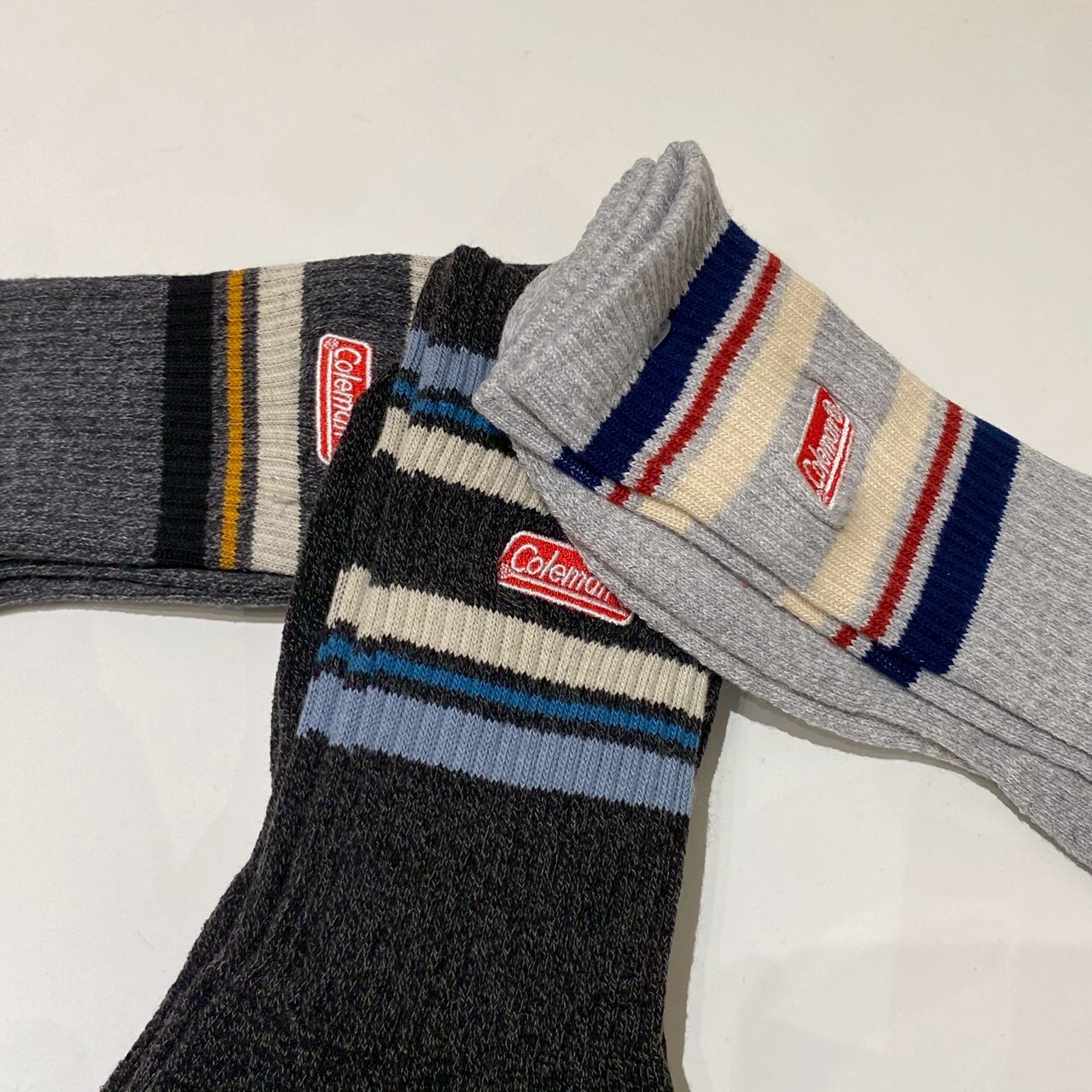 Coleman 標誌刺繡線條長襪 M-PB-COL-216