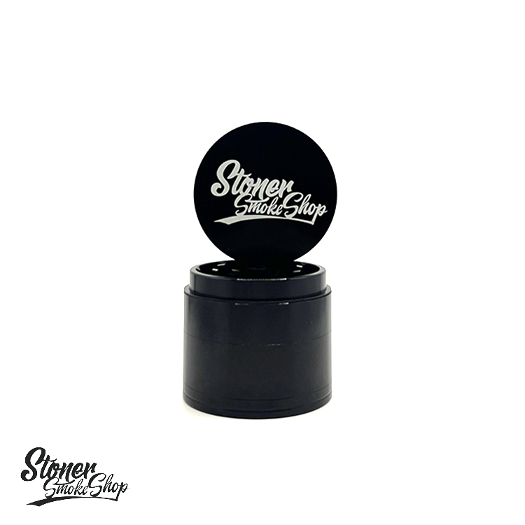 🇹🇼Stoner Smoke Shop - 50mm Black Smooth Criminal Aluminum Grinder 鋁合金研磨器