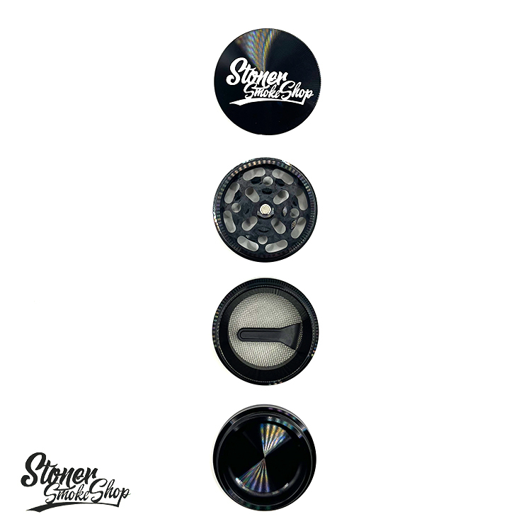 🇹🇼Stoner Smoke Shop - 50mm Black Smooth Criminal Aluminum Grinder 鋁合金研磨器