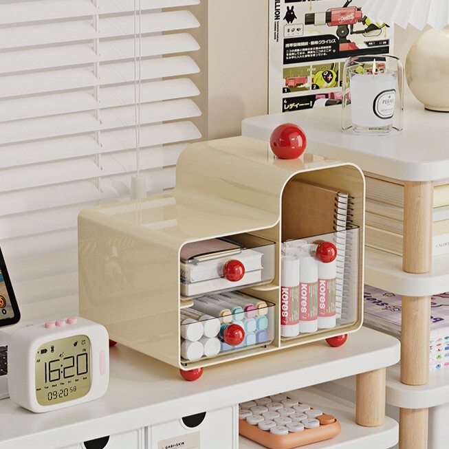 《6361》圓球弧形桌面收納架