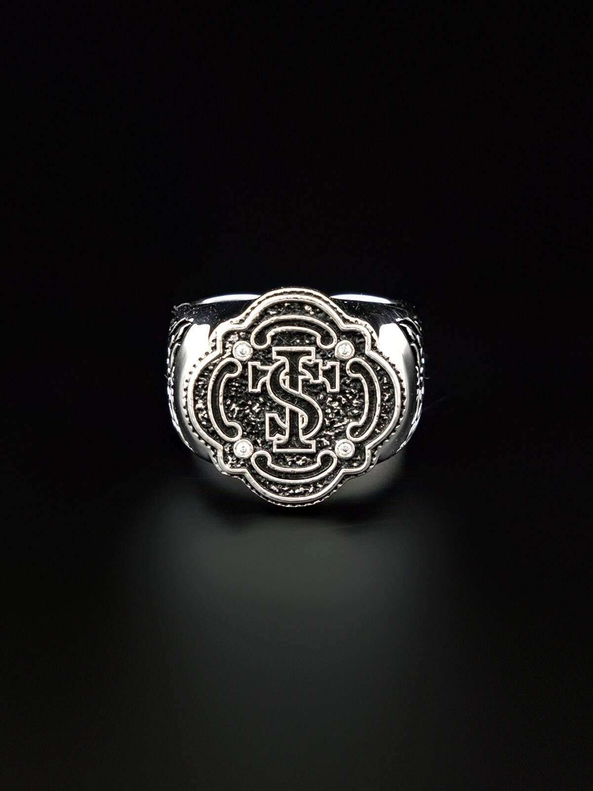 STK SmallTownKid 西蘭卡普 歐美字母浮雕 戒指