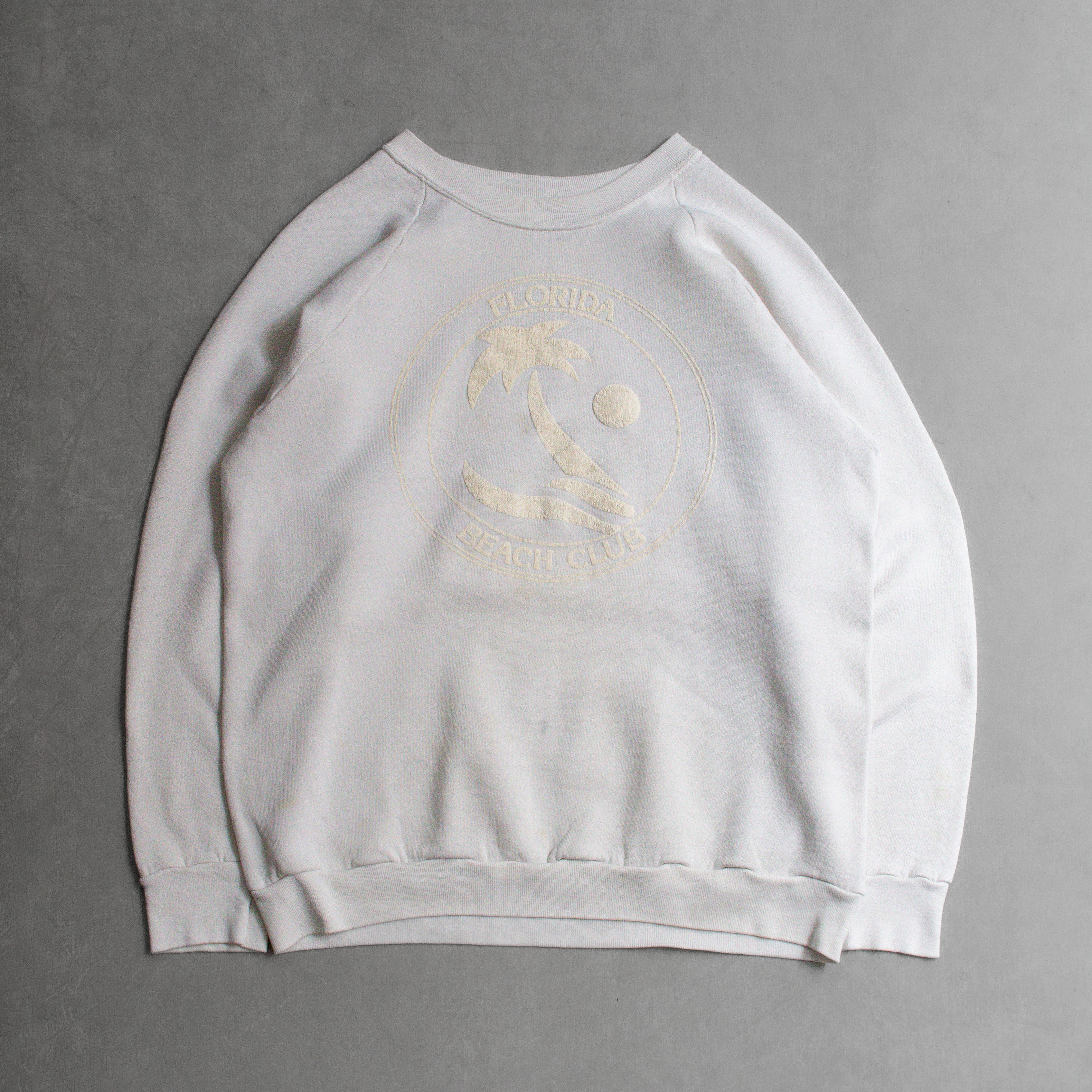 SCREEN STARS COLLEGE SWEATSHIRT 美國製 白色 佛羅里達 衛衣 大學T