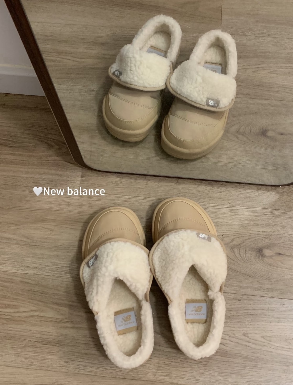 🇰🇷New Balance  Puflee V2 羔羊毛毛兩穿半拖鞋