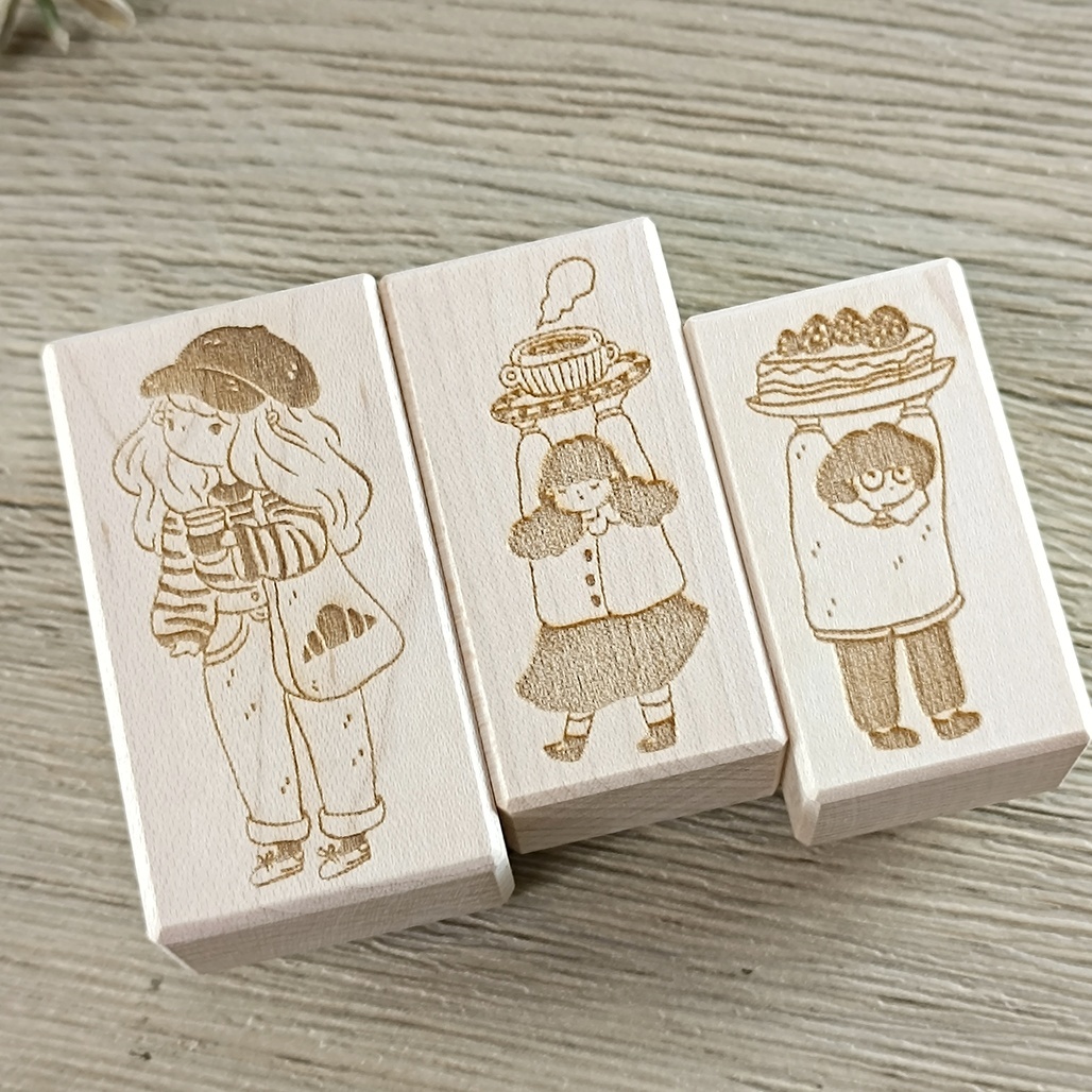 sho 小确幸．甜心女孩 橡皮印章 共3款