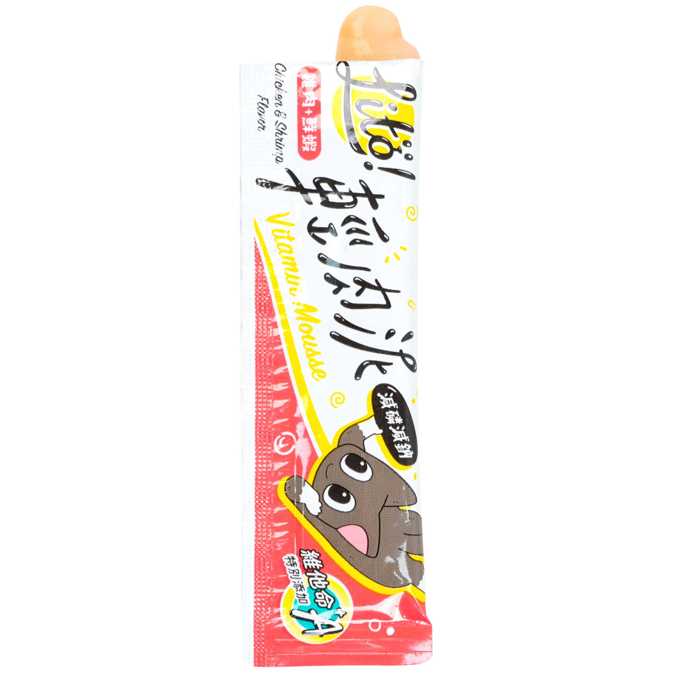 怪獸部落 – Litö! 輕肉泥 雞肉+鮮蝦 維他命A添加 (紅) 10gx4條