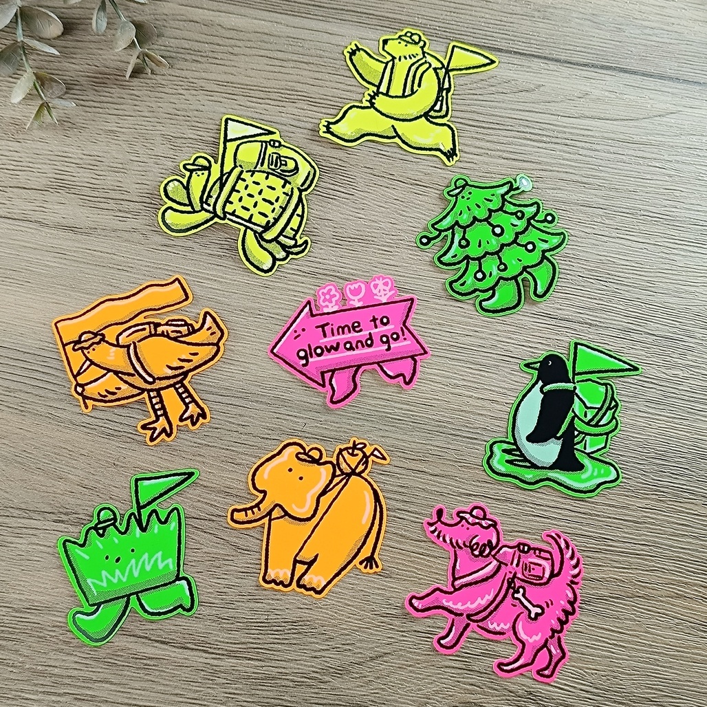 星期日拯救計畫．森林奇運隊 螢光貼紙 共9款